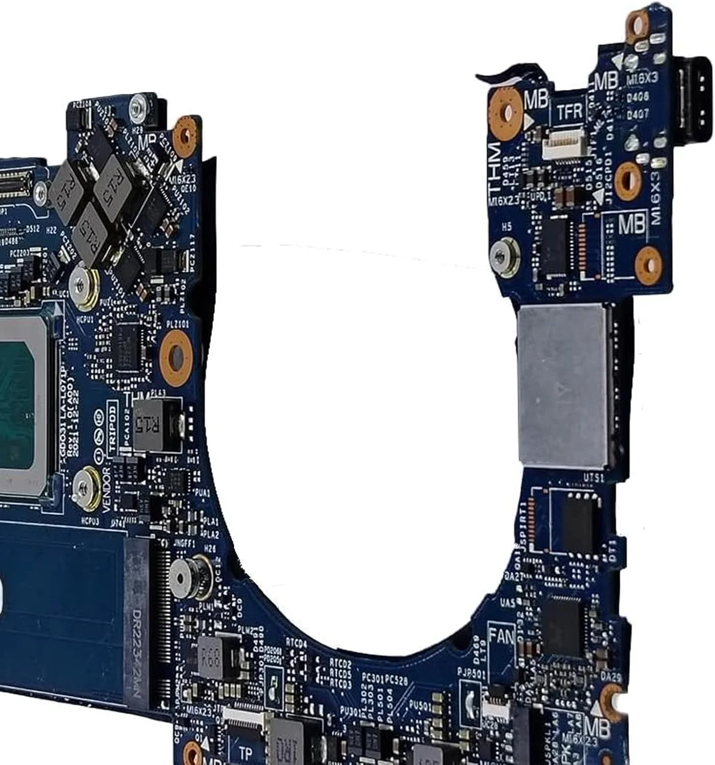 مادربرد جایگزین 00HJGX 0HJGX برای لپ تاپ دل XPS 9320 مدل LA-L071P، پردازنده i7-1360P، رم 16 گیگابایت