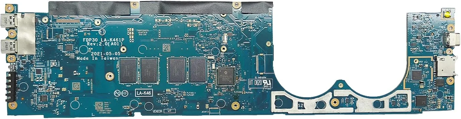 مادربرد جایگزین 09DGPY 9DGPY برای لپ تاپ Dell XPS 13 9305 مدل LA-K461P، پردازنده i5-1135G7 و 16 گیگابایت رم مادربرد جایگزین 09DGPY 9DGPY برای لپ تاپ Dell XPS 13 9305 مدل LA-K461P، پردازنده i5-1135G7 و 16 گیگابایت رم