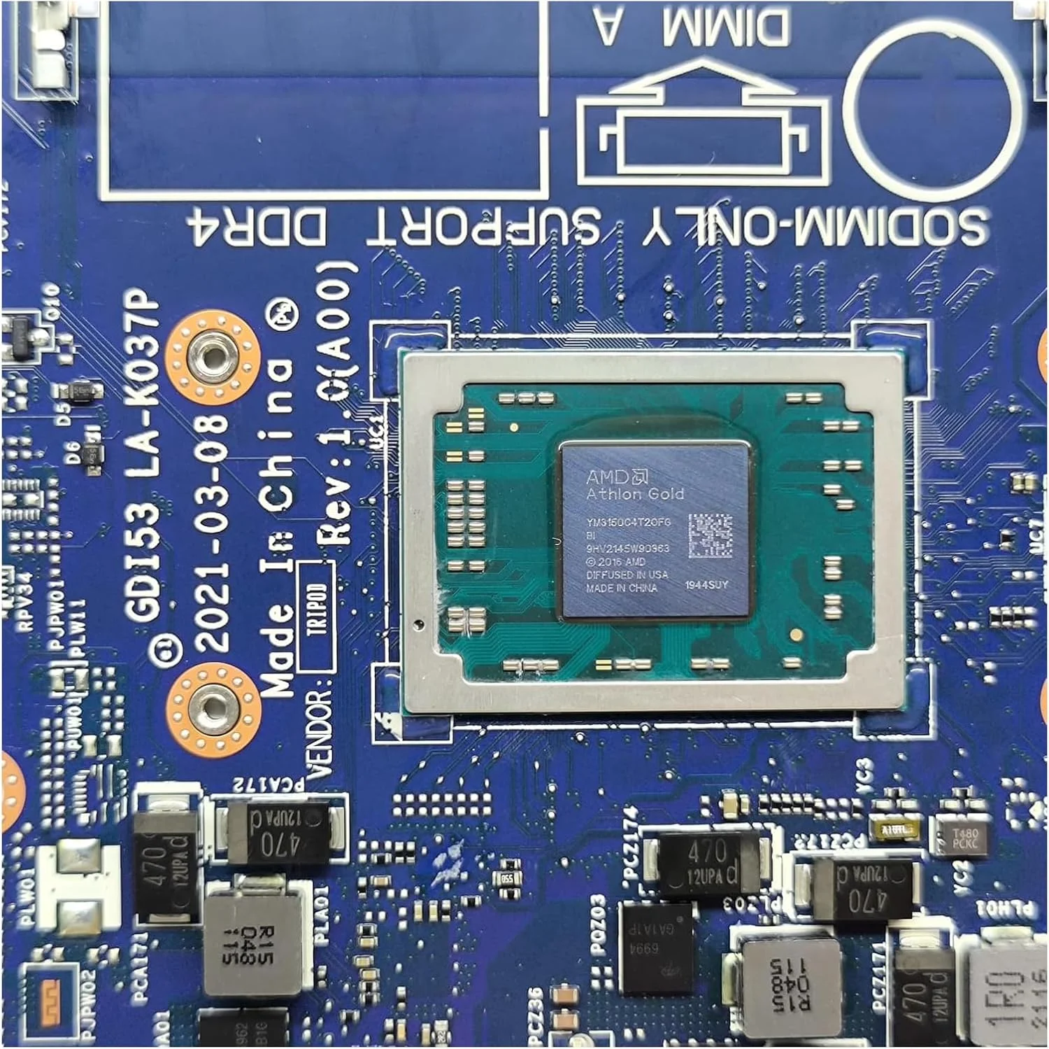 جایگزین مادربرد لپ تاپ دل Vostro 3405 مدل 0H5R18 H5R18، برد اصلی سیستم GDI53 LA-K037P با پردازنده 3150U جایگزین مادربرد لپ تاپ دل Vostro 3405 مدل 0H5R18 H5R18، برد اصلی سیستم GDI53 LA-K037P با پردازنده 3150U