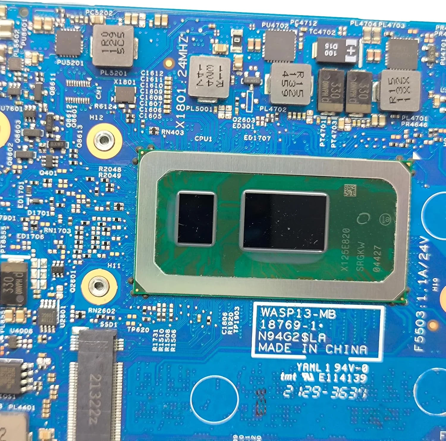 مادربرد جایگزین لپ تاپ WASP13-MB 18769-1 برای Dell Insprion 5391، پردازنده i7-10510U، رم 8 گیگابایت، MX250 2G 013PV8 13PV8 مادربرد جایگزین لپ تاپ WASP13-MB 18769-1 برای Dell Insprion 5391، پردازنده i7-10510U، رم 8 گیگابایت، MX250 2G 013PV8 13PV8