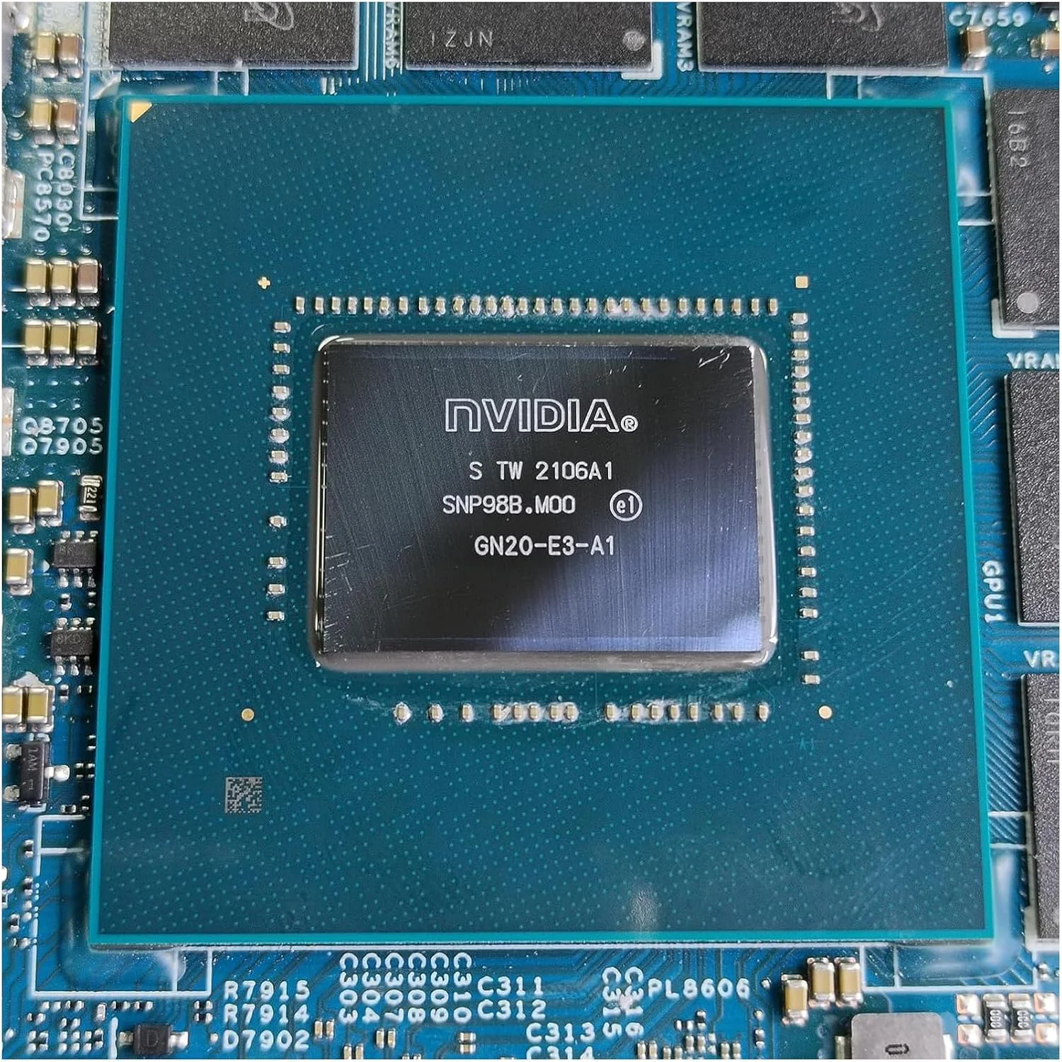 مادربرد جایگزین 080V76 برای لپ تاپ Dell XPS I7 9710 مدل 19876-1، برد اصلی سیستم با پردازنده i9-11900H و کارت گرافیک RTX3060 6GB