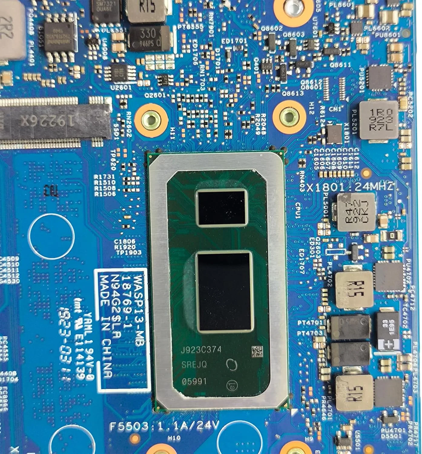 مادربرد جایگزین لپ تاپ WASP13-MB 18769-1 برای Dell Inspiron 5390، پردازنده i5-8265U، رم 8 گیگابایتی، MX250 2G 00GHC4 0GHC4 مادربرد جایگزین لپ تاپ WASP13-MB 18769-1 برای Dell Inspiron 5390، پردازنده i5-8265U، رم 8 گیگابایتی، MX250 2G 00GHC4 0GHC4