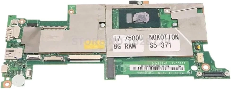 مادربرد لپ تاپ ایسر Swift S5-371 S5-371T مدل I7-7500U با 8 گیگابایت رم NBGHX1100C NBGHX1100C B3ZMS LA-D591P مادربرد لپ تاپ ایسر Swift S5-371 S5-371T مدل I7-7500U با 8 گیگابایت رم NBGHX1100C NBGHX1100C B3ZMS LA-D591P