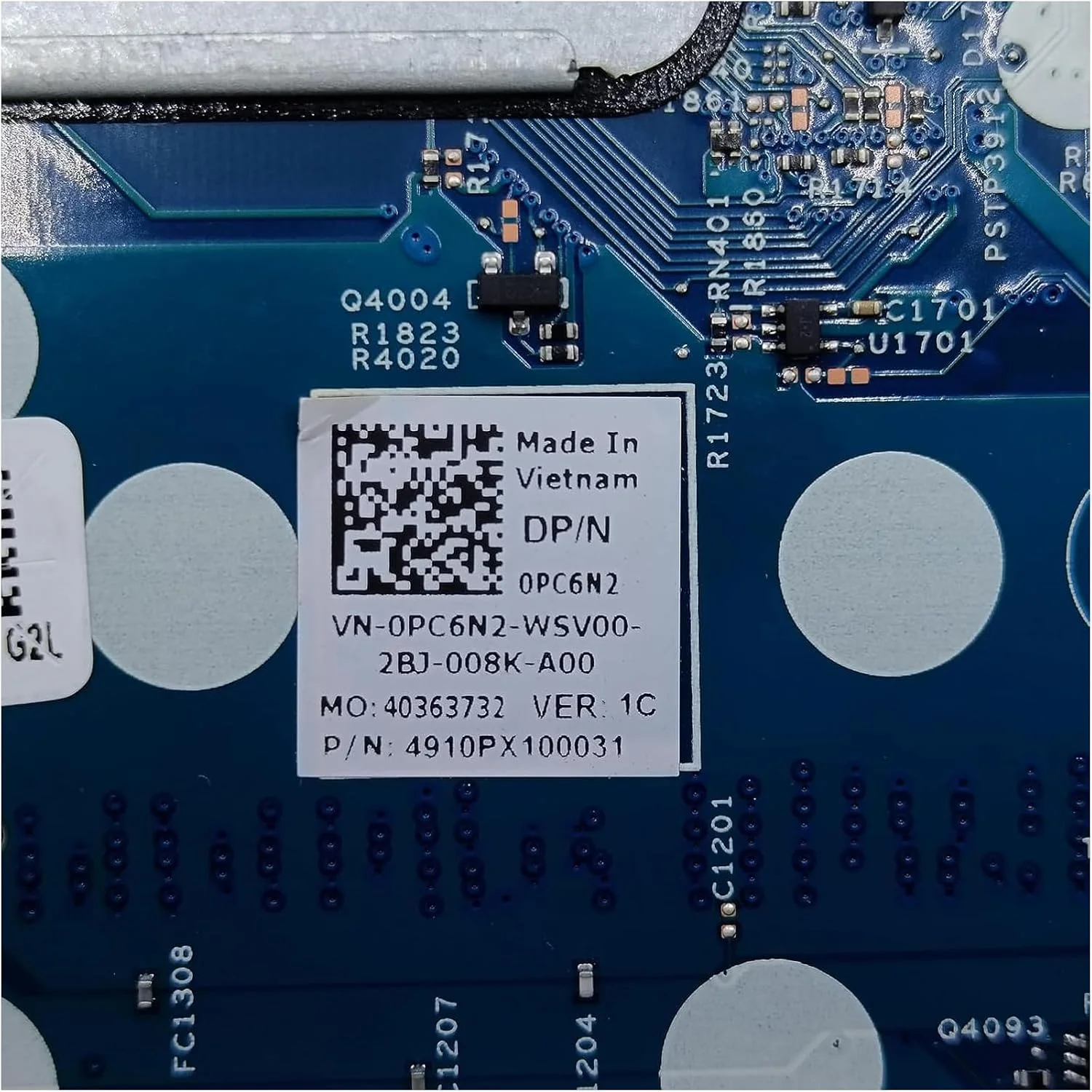 مادربرد جایگزین 0PC6N2 PC6N2 برای لپ تاپ Dell Latitude 5531 مدل BM15 MLK UMA 213002-1، برد اصلی سیستم با پردازنده i5-12500H مادربرد جایگزین 0PC6N2 PC6N2 برای لپ تاپ Dell Latitude 5531 مدل BM15 MLK UMA 213002-1، برد اصلی سیستم با پردازنده i5-12500H