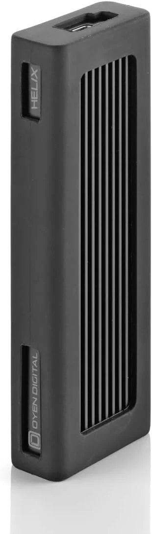 اس اس دی اکسترنال قابل حمل Oyen Digital Helix Dura با ظرفیت 4 ترابایت، USB-C (USB 3.2 Gen2) NVMe، سرعت تا 1050 مگابایت بر ثانیه (DM2-P8-4T-BK)