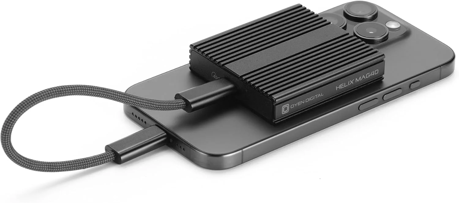 حافظه اس اس دی اکسترنال قابل حمل آهنربایی Oyen Digital Helix Mag40 با ظرفیت 4 ترابایت و رابط USB4، سرعت تا 2800 مگابایت بر ثانیه حافظه اس اس دی اکسترنال قابل حمل آهنربایی Oyen Digital Helix Mag40 با ظرفیت 4 ترابایت و رابط USB4، سرعت تا 2800 مگابایت بر ثانیه