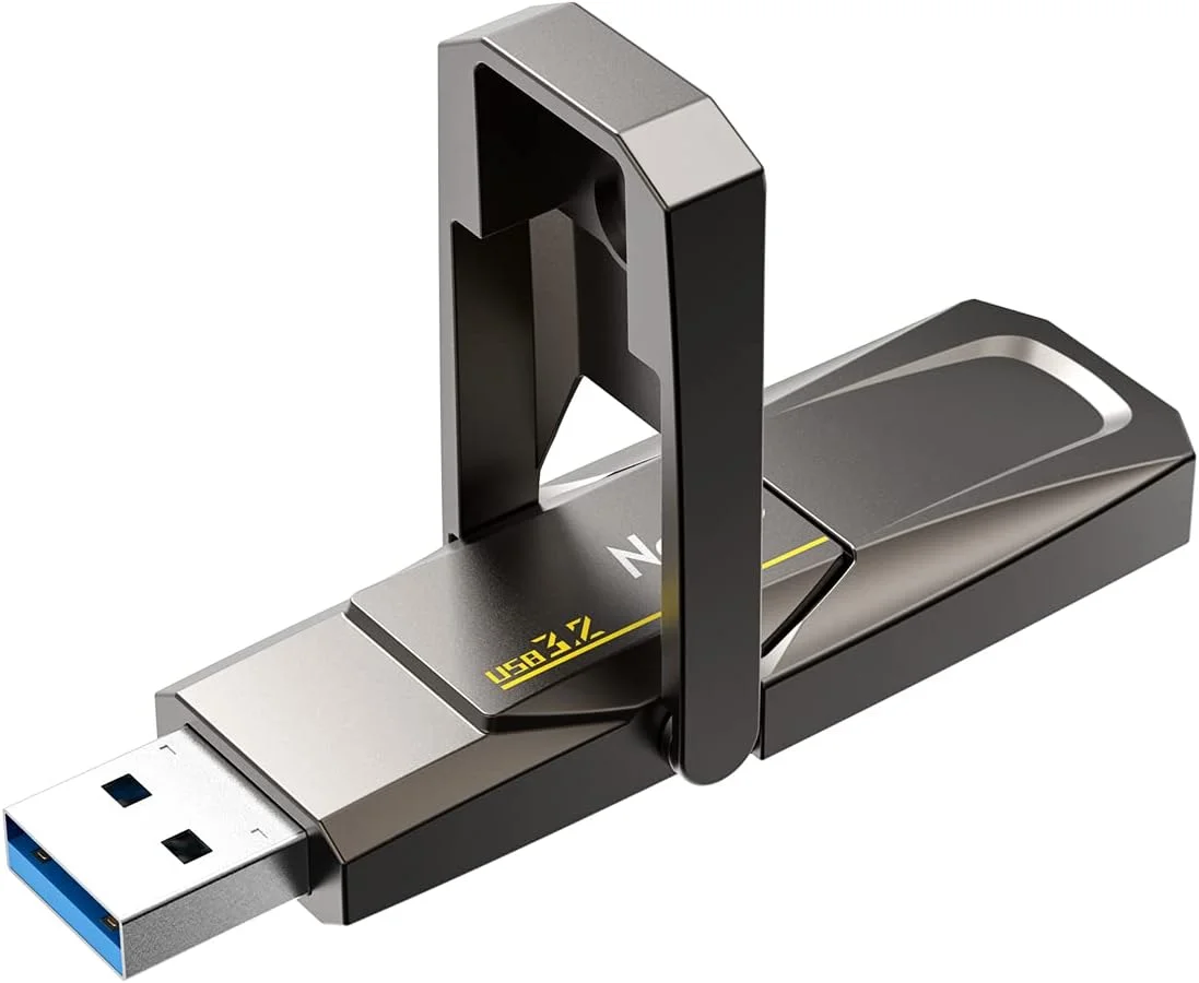 درایو حالت جامد USB قابل حمل اکسترنال Netac US5 با ظرفیت 256 گیگابایت، دارای رابط دوگانه Type-C و USB 3.2 برای تلفن هوشمند، کامپیوتر و نوت بوک