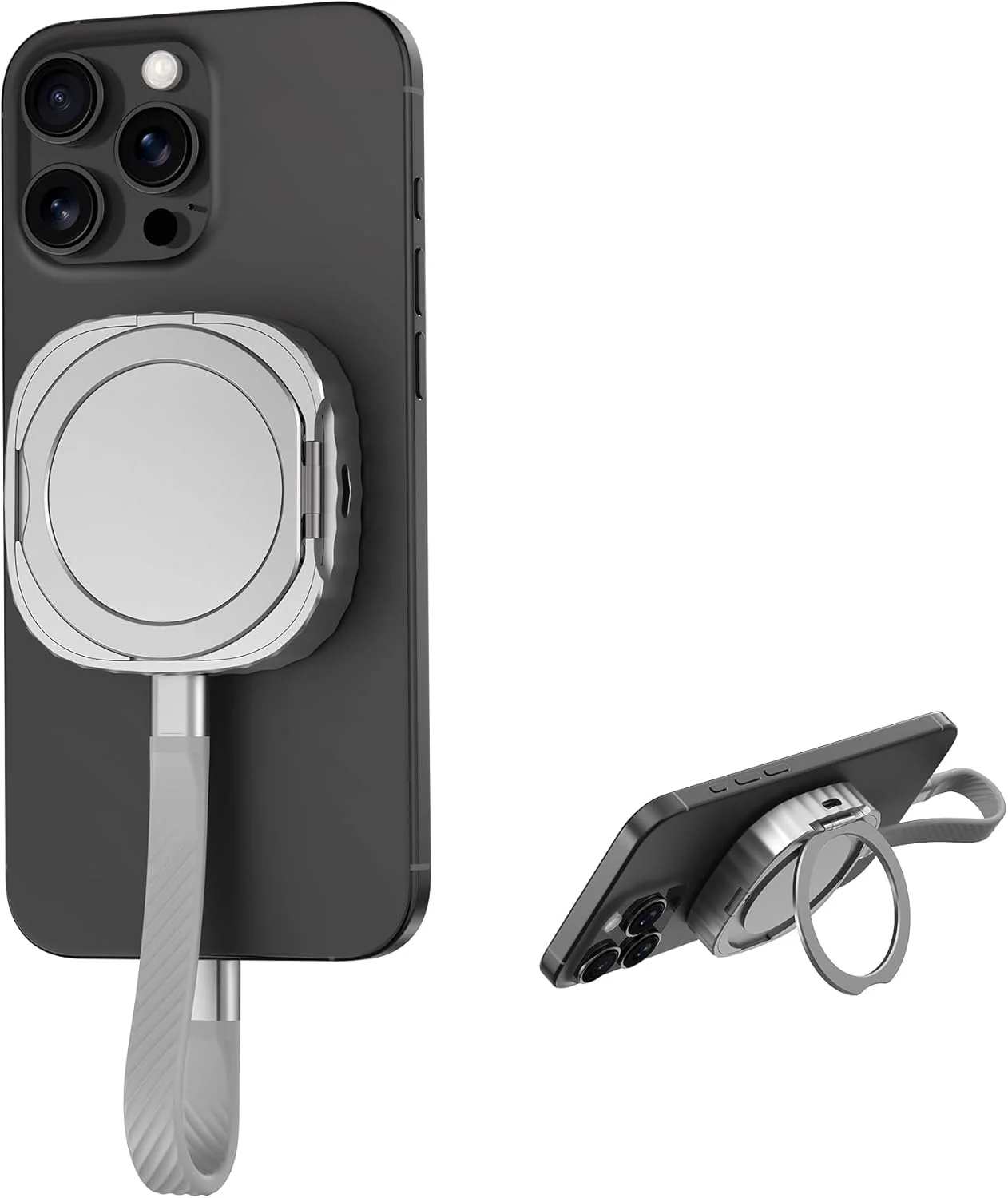 حافظه اس اس دی NVMe M.2 2230 با ظرفیت 512 گیگابایت به همراه پایه نگهدارنده، اس اس دی اکسترنال آلومینیومی قابل حمل با شارژ 100 واتی PD، سازگار با MagSafe برای سری آیفون 17/16/15، گلکسی S25/S24/S23، تبلت و کامپیوتر