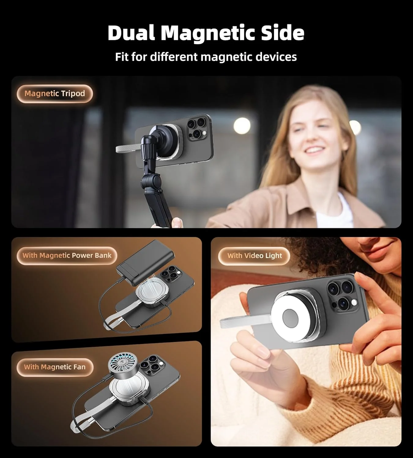 حافظه اس اس دی NVMe M.2 2230 با ظرفیت 512 گیگابایت به همراه پایه نگهدارنده، اس اس دی اکسترنال آلومینیومی قابل حمل با شارژ 100 واتی PD، سازگار با MagSafe برای سری آیفون 17/16/15، گلکسی S25/S24/S23، تبلت و کامپیوتر حافظه اس اس دی NVMe M.2 2230 با ظرفیت 512 گیگابایت به همراه پایه نگهدارنده، اس اس دی اکسترنال آلومینیومی قابل حمل با شارژ 100 واتی PD، سازگار با MagSafe برای سری آیفون 17/16/15، گلکسی S25/S24/S23، تبلت و کامپیوتر