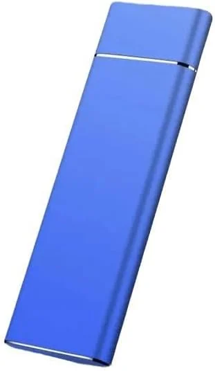 MIPPO® درایو حالت جامد اکسترنال قابل حمل، درایو ذخیره سازی باریک و موبایل با USB 3.1 Type C برای کامپیوتر، لپ تاپ و مک آبی 2 ترابایت