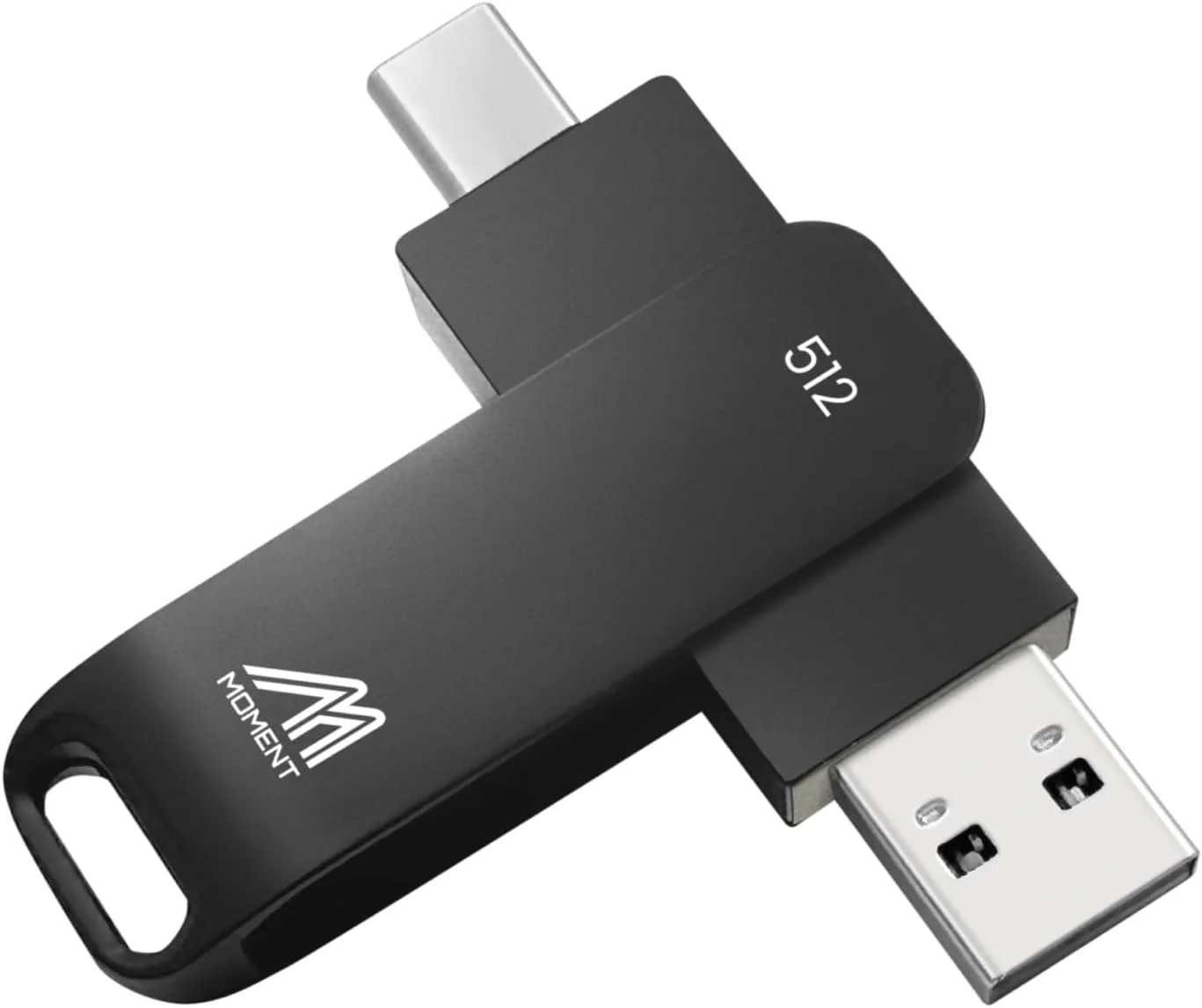 حافظه اس اس دی اکسترنال MMOMENT MUP50 با ظرفیت 512 گیگابایت – سازگار با USB-C و USB-A، اس اس دی قابل حمل USB 3.2 5Gbps، سرعت خواندن 530 مگابایت بر ثانیه، سرعت نوشتن 480 مگابایت بر ثانیه، سرعت پایدار 110 مگابایت بر ثانیه – سازگار با آیفون 15 و جدیدتر، اندروید، PS5، استیم دک، کامپیوتر