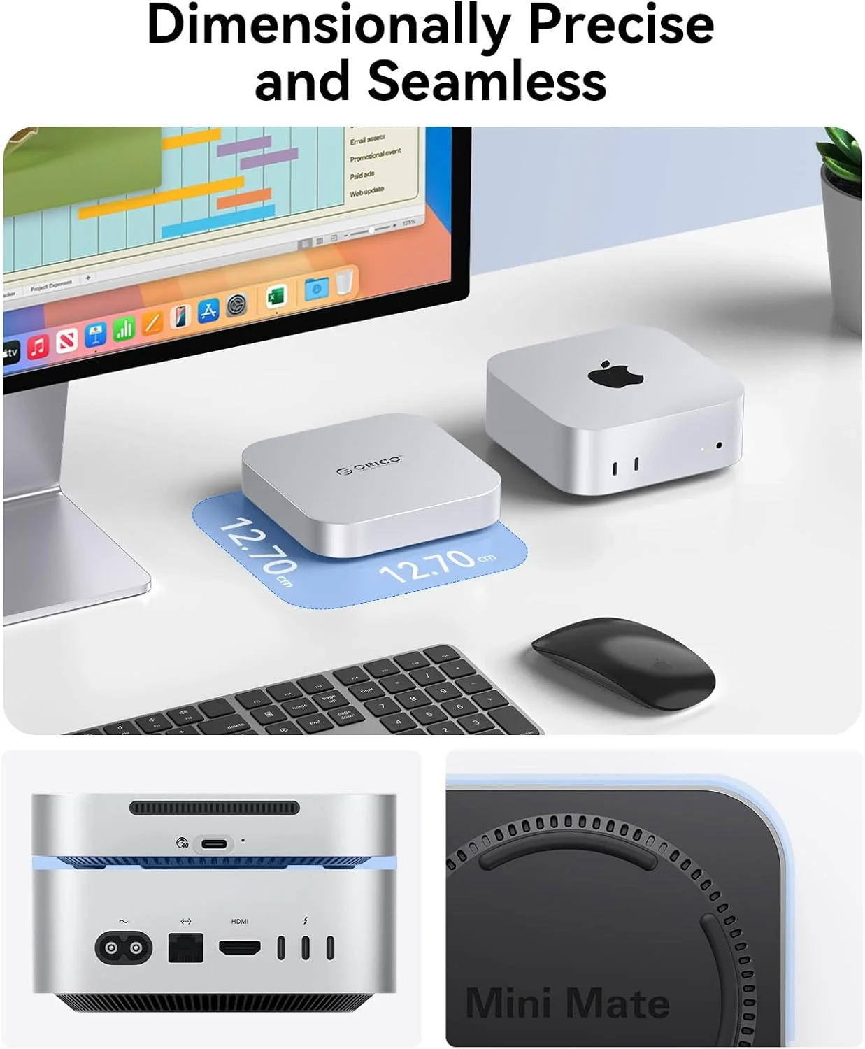 حافظه اس اس دی اکسترنال 1 ترابایتی ORICO MiniMate Pro سازگار با مک مینی M4، انتقال پرسرعت 40 گیگابیت بر ثانیه، درایو حالت جامد قابل حمل، M4Pro