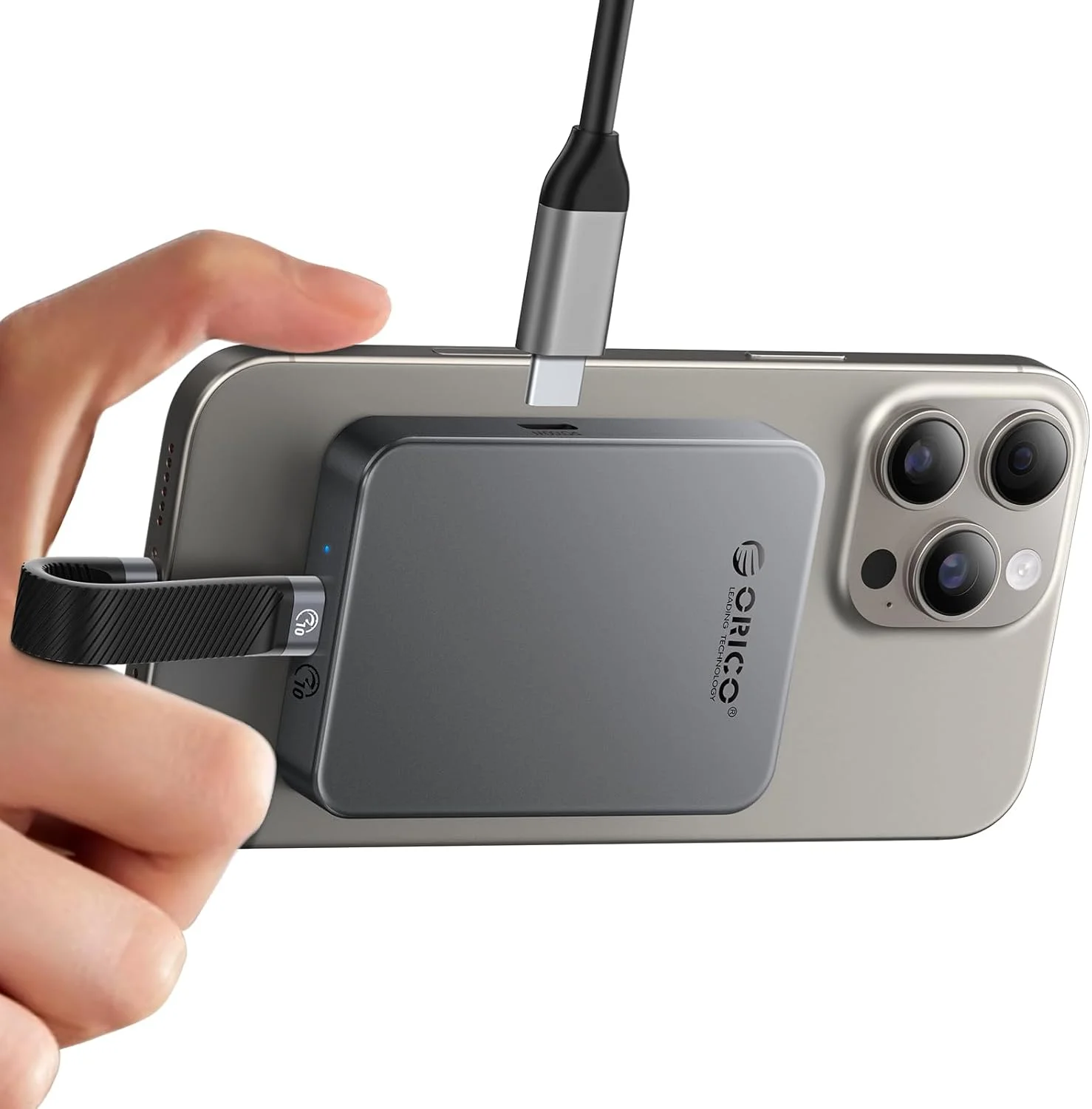 حافظه اس اس دی اکسترنال مغناطیسی 1 ترابایتی اوریکو، PD100W، ضبط و ذخیره سازی 4K ProRes HDR، سرعت تا 1000 مگابایت بر ثانیه برای رابط USB 3.2 Gen 2، درایو حالت جامد قابل حمل، بدنه آلیاژ آلومینیوم، مناسب برای تلفن های هوشمند و لپ تاپ - K10