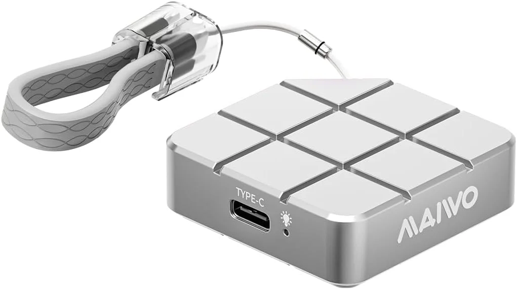 درایو حالت جامد اکسترنال قابل حمل MAIWO با ظرفیت 512 گیگابایت، دارای M.2 2230 PCIe NVMe SSD داخلی، USB C 3.2 تا 1050 مگابایت بر ثانیه، PSSD کوچک و زیبا برای آیفون 15 16 17 پرو مکس مک بوک پرو ایر، آلومینیومی (نقره ای)