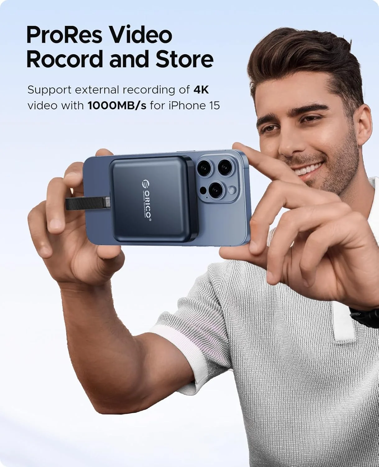 حافظه اس اس دی اکسترنال مغناطیسی 2 ترابایتی اوریکو، ضبط و ذخیره سازی 4K ProRes HDR، USB3.1 Gen2(1000MB/s)، USB3.2 Gen2*2(2000MB/s)، درایو حالت جامد قابل حمل، سازگار با تلفن هوشمند، تبلت، کامپیوتر - A20PLUS