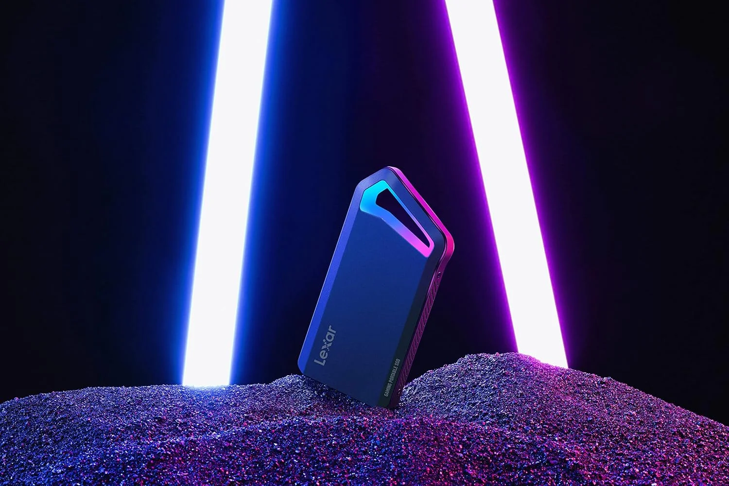 حافظه اس اس دی اکسترنال گیمینگ قابل حمل Lexar SL660 BLAZE با ظرفیت 512 گیگابایت، USB 3.2 Gen 2x2، درایو حالت جامد با LED های RGB، سرعت خواندن تا 2000 مگابایت بر ثانیه، سرعت نوشتن 1900 مگابایت بر ثانیه، USB Type-C (LSL660X512G-RNNNG) حافظه اس اس دی اکسترنال گیمینگ قابل حمل Lexar SL660 BLAZE با ظرفیت 512 گیگابایت، USB 3.2 Gen 2x2، درایو حالت جامد با LED های RGB، سرعت خواندن تا 2000 مگابایت بر ثانیه، سرعت نوشتن 1900 مگابایت بر ثانیه، USB Type-C (LSL660X512G-RNNNG)