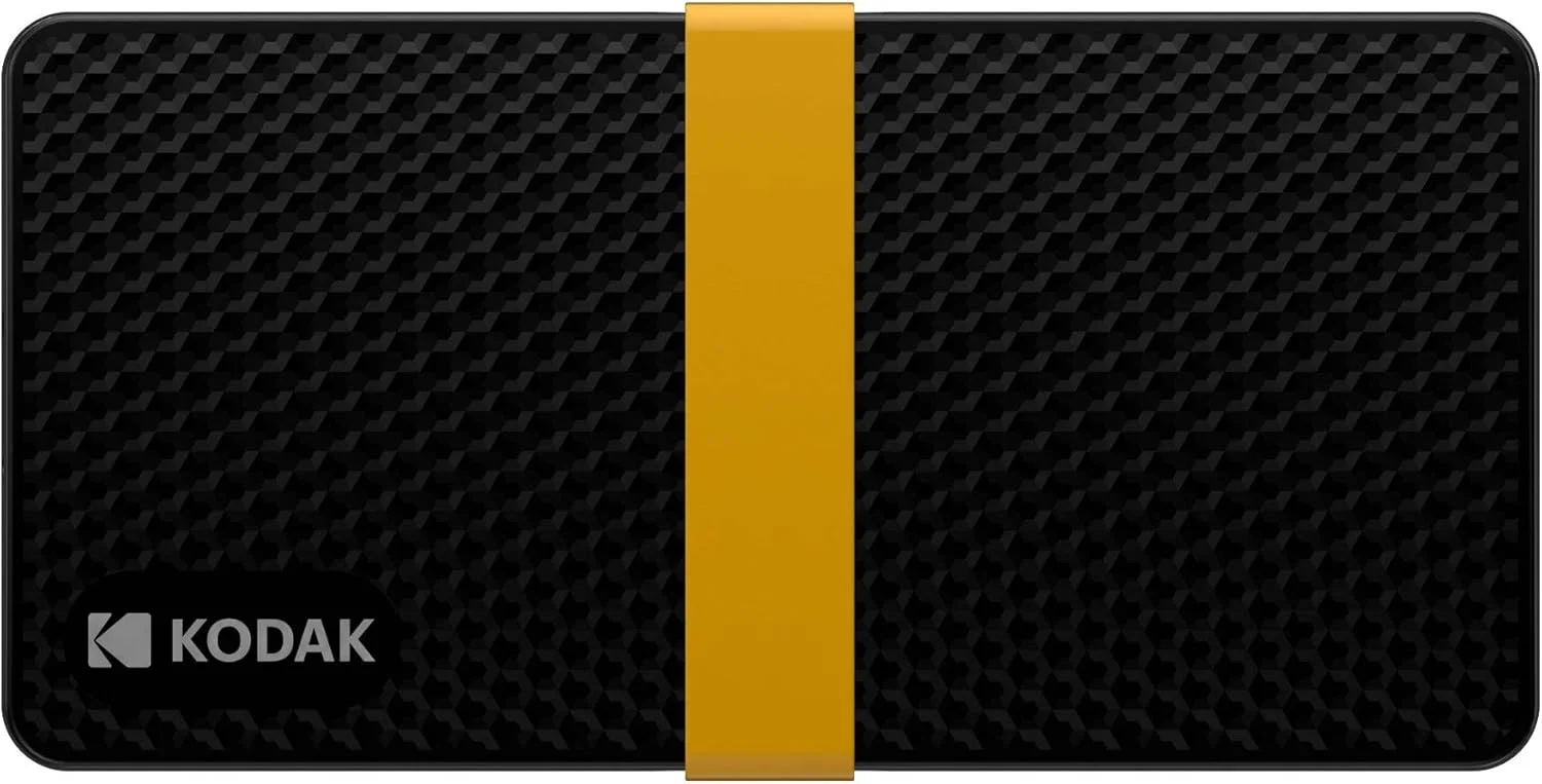حافظه اس اس دی قابل حمل کوداک X200 با ظرفیت 256 گیگابایت و USB-C 3.1 Gen 2 (10 گیگابیت بر ثانیه)