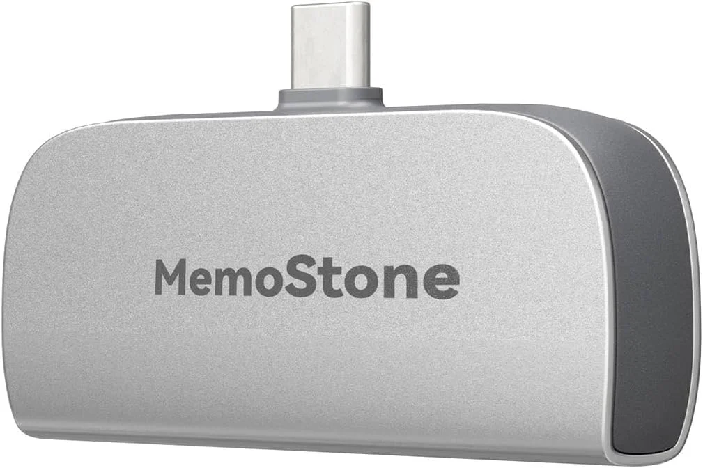 حافظه اس اس دی اکسترنال قابل حمل KingSpec MemoStone با ظرفیت 512 گیگابایت و رابط USB-C با سرعت 2000 مگابایت بر ثانیه، درایو حالت جامد پرسرعت با رابط USB 3.2 Gen2x2 20 گیگابیت بر ثانیه، سازگار با محصولات اپل (512 گیگابایت، نقره ای)
