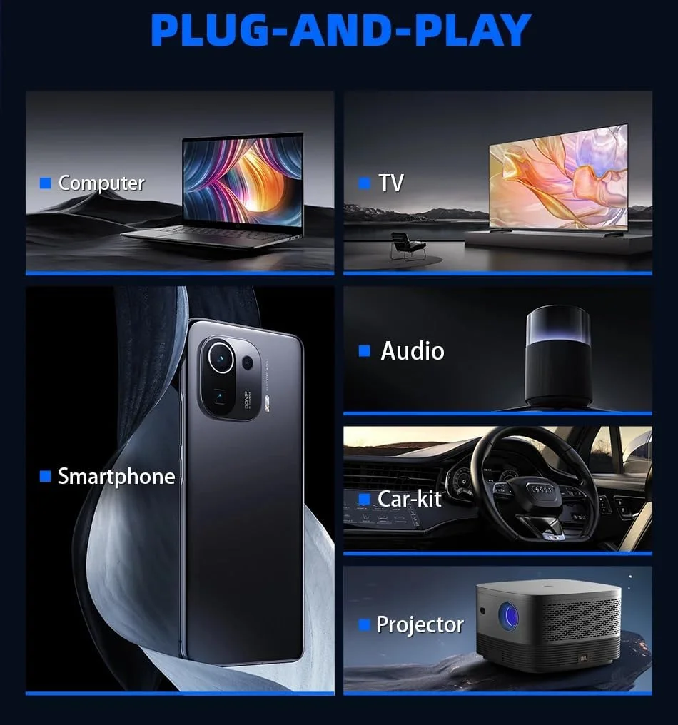 حافظه SSD اکسترنال 1 ترابایتی KingSpec MemoStone، رابط USB 3.2 Gen2 دوگانه Type A/C - سرعت تا 540 مگابایت بر ثانیه، درایو حالت جامد قابل حمل، سازگار با تلفن های هوشمند/لپ تاپ/تبلت/رایانه های رومیزی