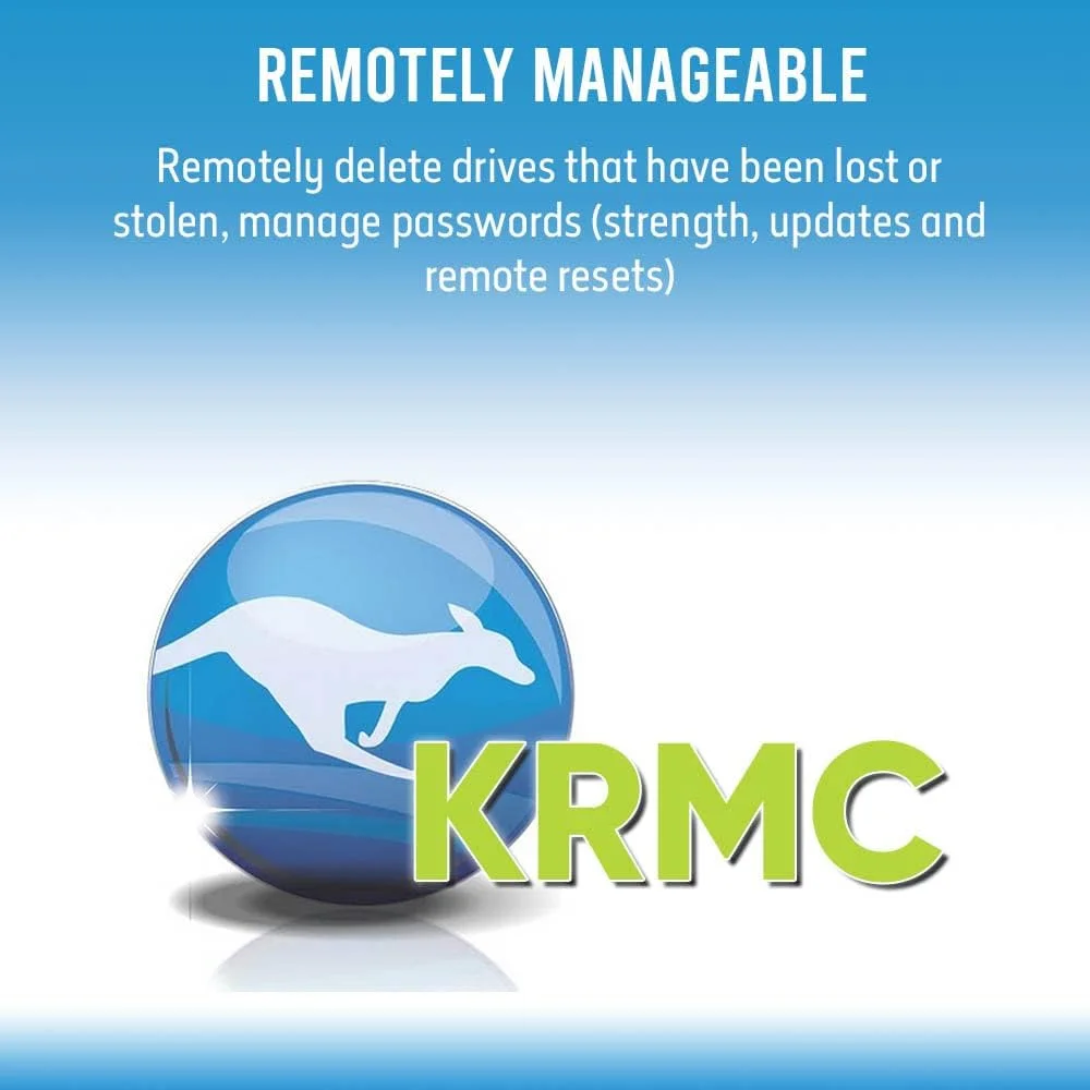 درایو حالت جامد امن و رمزگذاری شده کانگورو 2 ترابایت Defender SSD350-FIPS 140-2 با رمزگذاری AES 256 بیتی درجه نظامی، قابلیت مدیریت از راه دور و سازگار با TAA