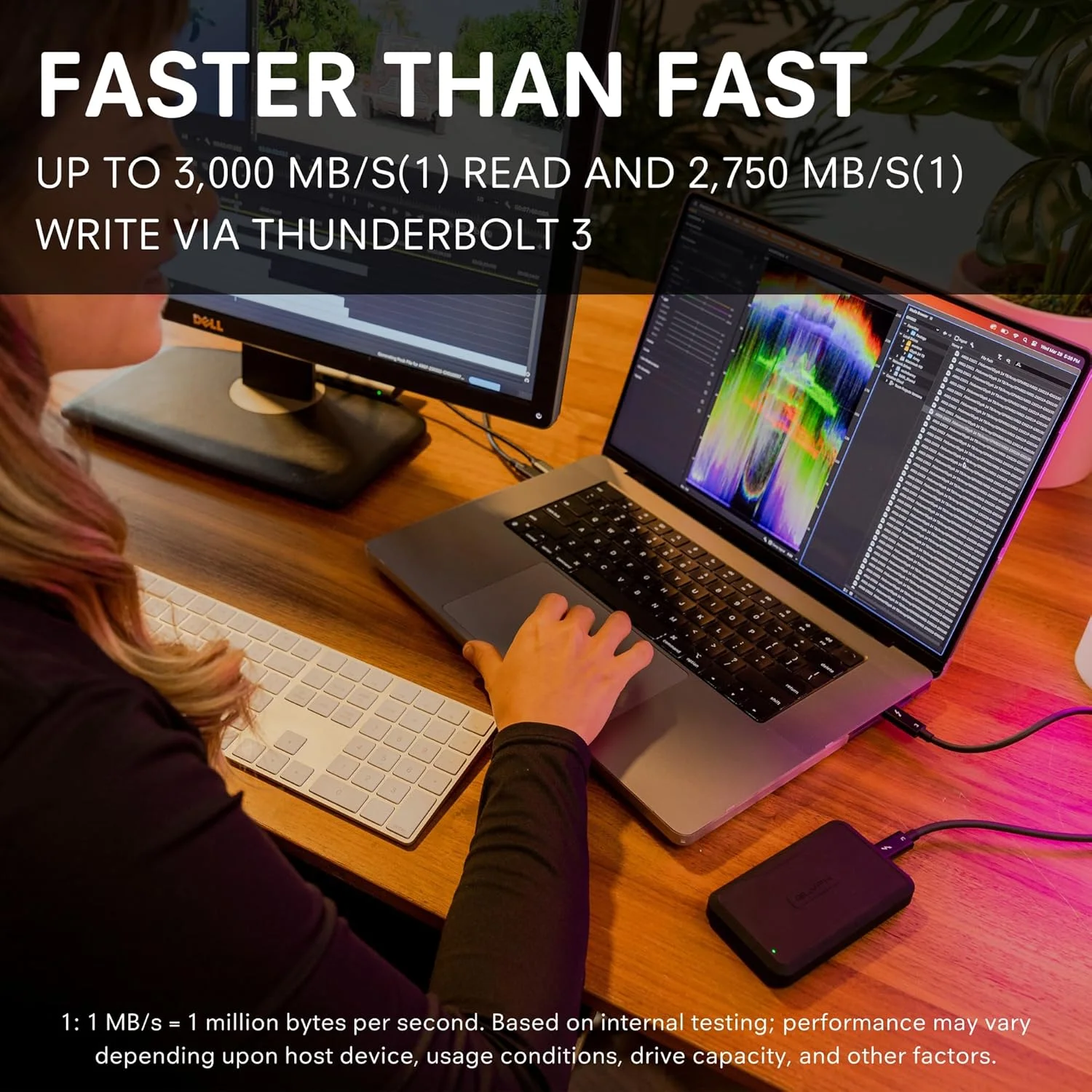 درایو حالت جامد اکسترنال NVMe گلیف پروداکشن Atom Pro 2، تاندربولت 3 (4 ترابایت)