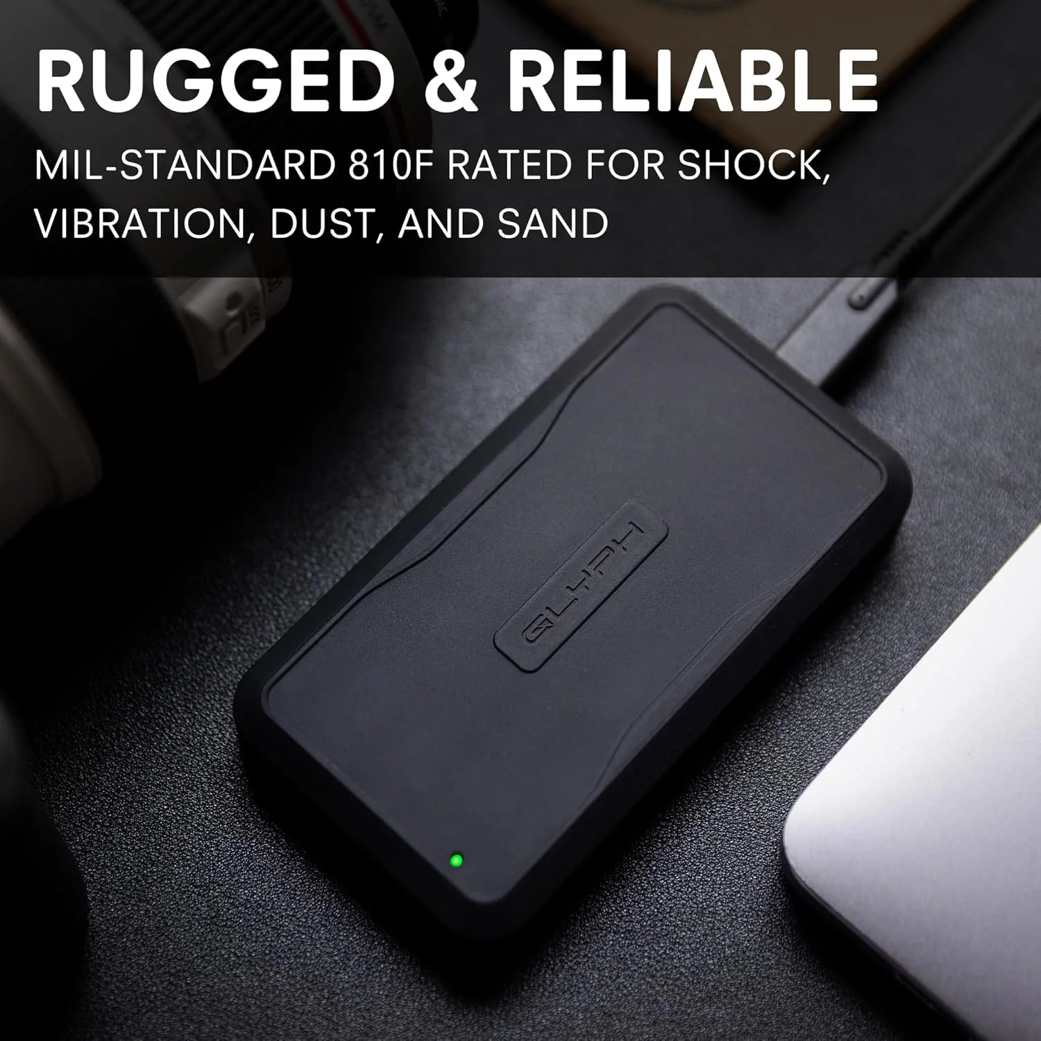 درایو حالت جامد اکسترنال NVMe گلیف پروداکشن Atom Pro 2، تاندربولت 3 (4 ترابایت)