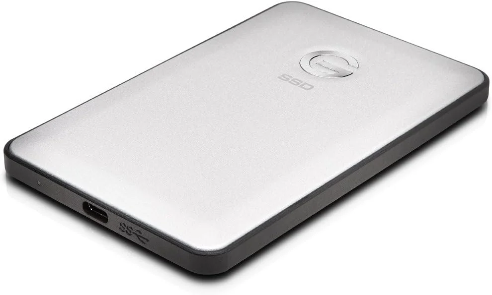 G-TECHNOLOGY 0G05273 G-DRIVE slim SSD USB-C 500GB نقره ای EMEA - (> فضای ذخیره سازی هارد دیسک G Technology)