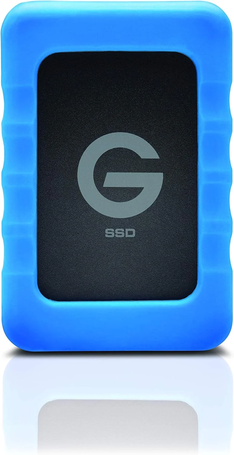 حافظه اس اس دی اکسترنال قابل حمل G-DRIVE ev RaW با ظرفیت 500 گیگابایت و ضربه گیر محافظ لاستیکی قابل جابجایی - USB 3.0-0G04755-1