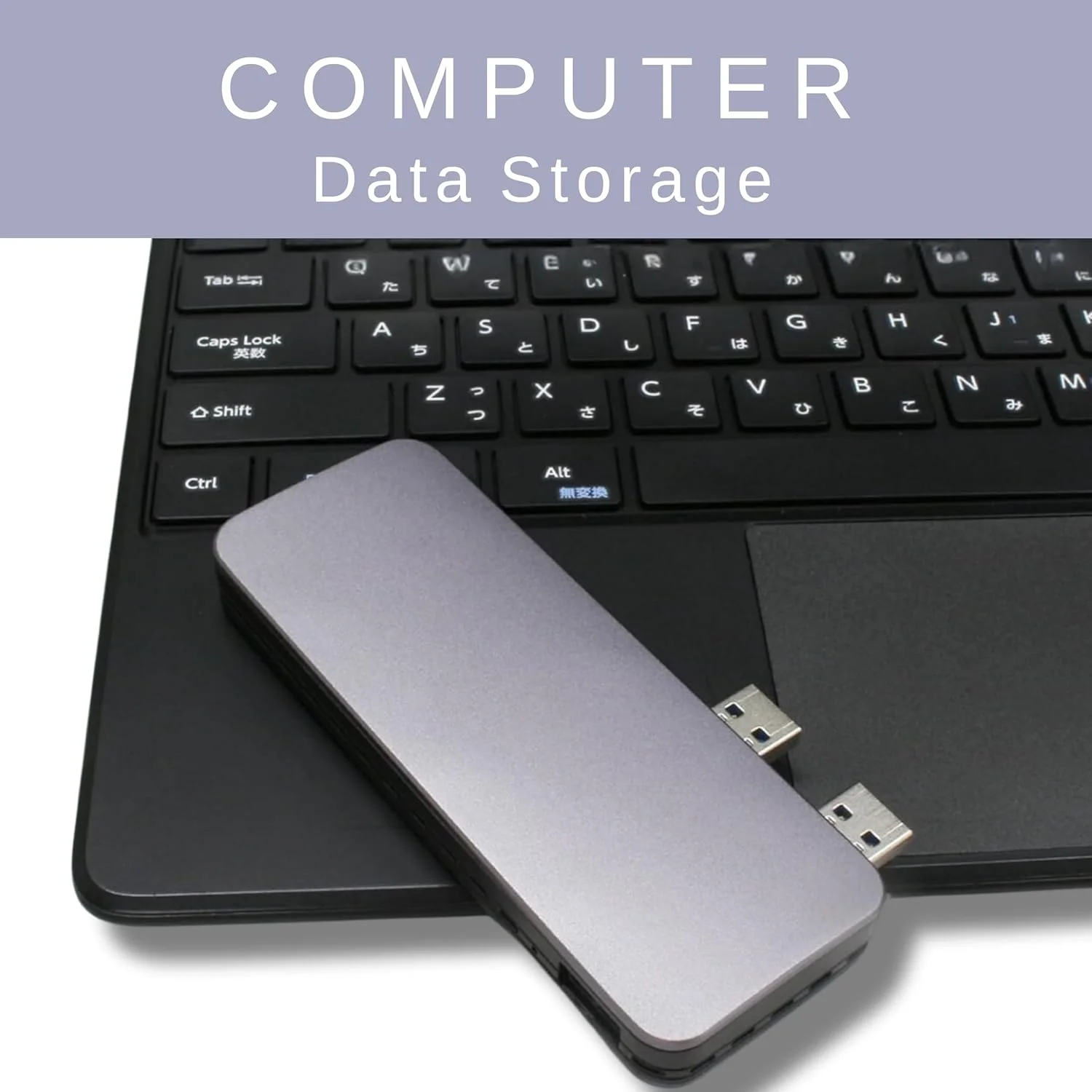 اس اس دی اکسترنال 500 گیگابایت - تا 1000 مگابایت بر ثانیه - USB-C/USB-A - USB 3.2 Gen 2 (سازگار با PS4 / PS5 / Windows/Mac) - درایو حالت جامد اکسترنال مدل ‎‎NV33550EX-GY