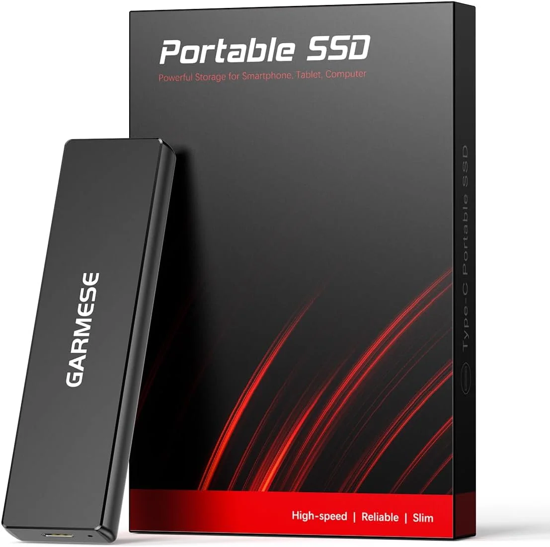 حافظه اس اس دی اکسترنال 512 گیگابایت قابل حمل با سرعت تا 1000 مگابایت بر ثانیه USB 3.2 Gen 2، درایوهای حالت جامد اکسترنال با کابل Type-C، درایو حالت جامد قابل حمل برای کامپیوتر، مک و کنسول بازی