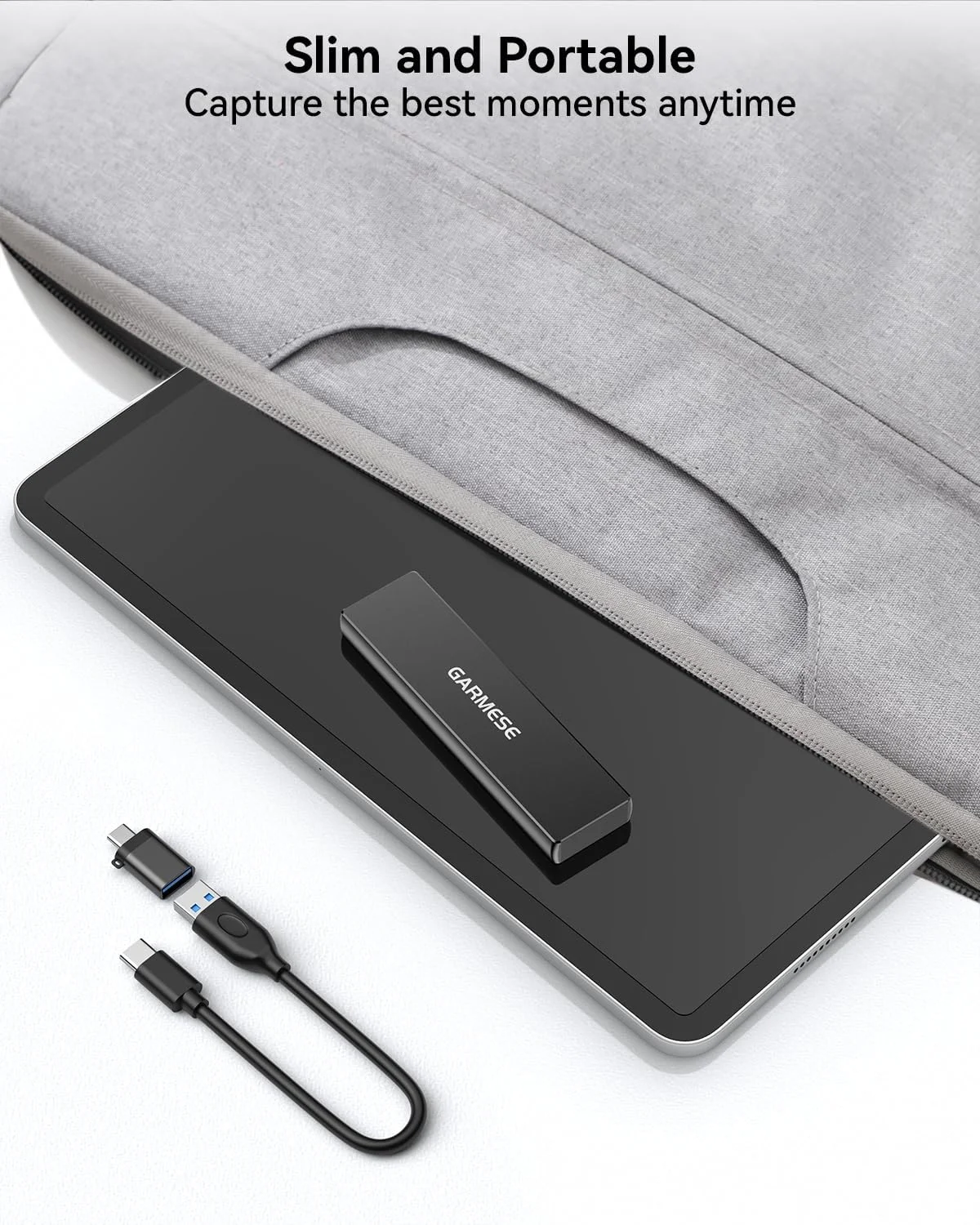 حافظه اس اس دی اکسترنال 512 گیگابایت قابل حمل با سرعت تا 1000 مگابایت بر ثانیه USB 3.2 Gen 2، درایوهای حالت جامد اکسترنال با کابل Type-C، درایو حالت جامد قابل حمل برای کامپیوتر، مک و کنسول بازی