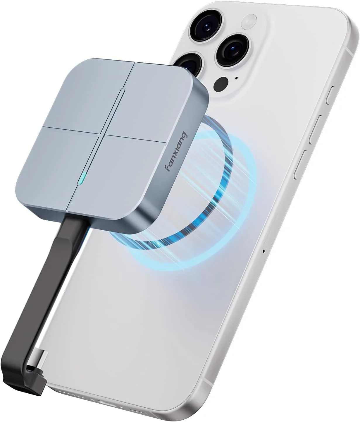 فن‌شیانگ PS1002 SSD اکسترنال مغناطیسی 500 گیگابایت، تا 1050 مگابایت بر ثانیه USB 3.2 Gen2، درایو حالت جامد اکسترنال قابل حمل Type-C برای تلفن‌های هوشمند/لپ‌تاپ‌ها/متخصصان/بازی