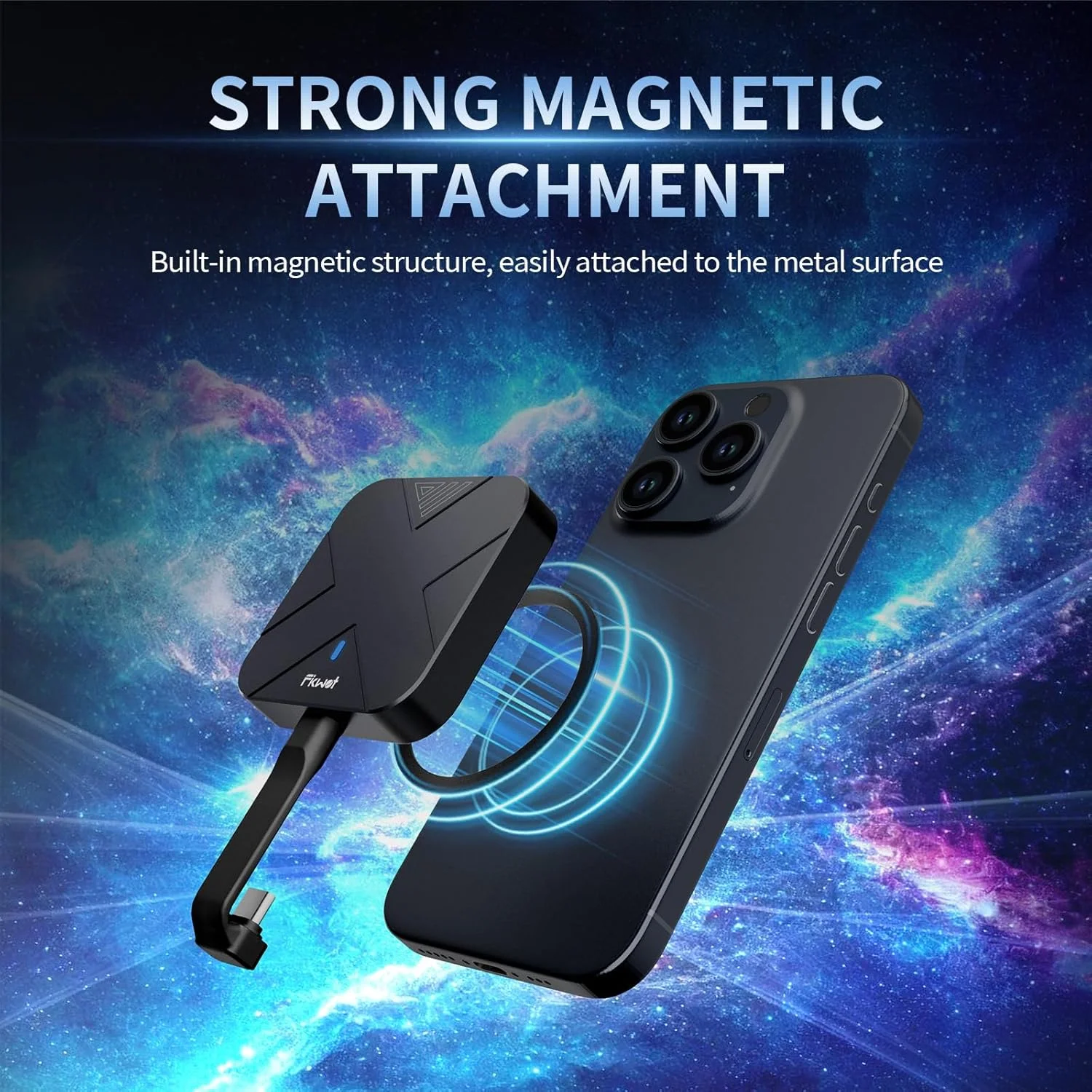 حافظه اس اس دی اکسترنال 2 ترابایتی، اس اس دی پرتابل مغناطیسی، با حلقه مغناطیسی، سرعت تا 1050 مگابایت بر ثانیه، درایوهای حالت جامد اکسترنال USB 3.2 Gen2، سازگار با آیفون 15/16 پرو، تبلت ها، مک بوک و غیره (FP70)