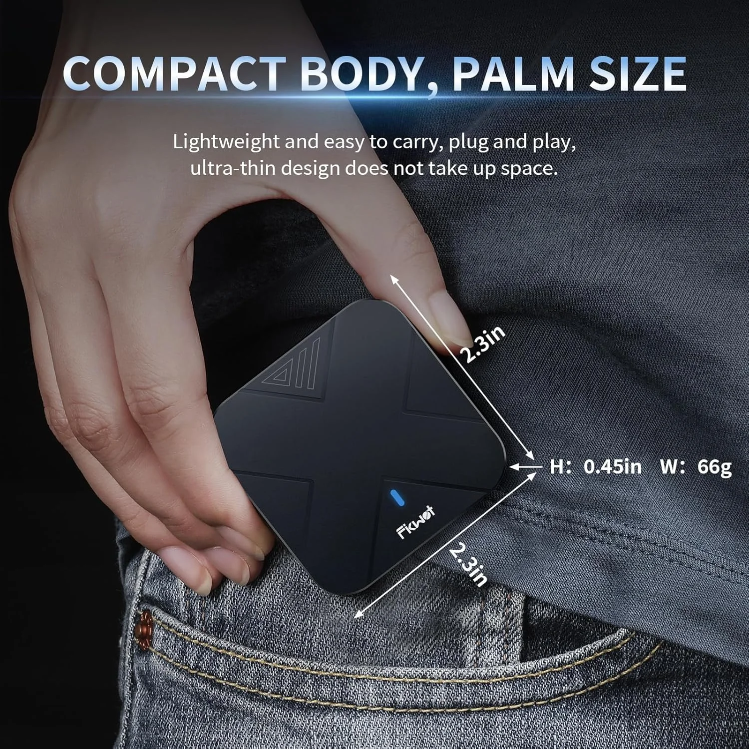 حافظه اس اس دی اکسترنال 500 گیگابایتی، اس اس دی قابل حمل مغناطیسی، با حلقه مغناطیسی، تا 1050 مگابایت بر ثانیه، USB 3.2 Gen2، سازگار با آیفون 15/16 پرو، تبلت، مک بوک و غیره (FP70)