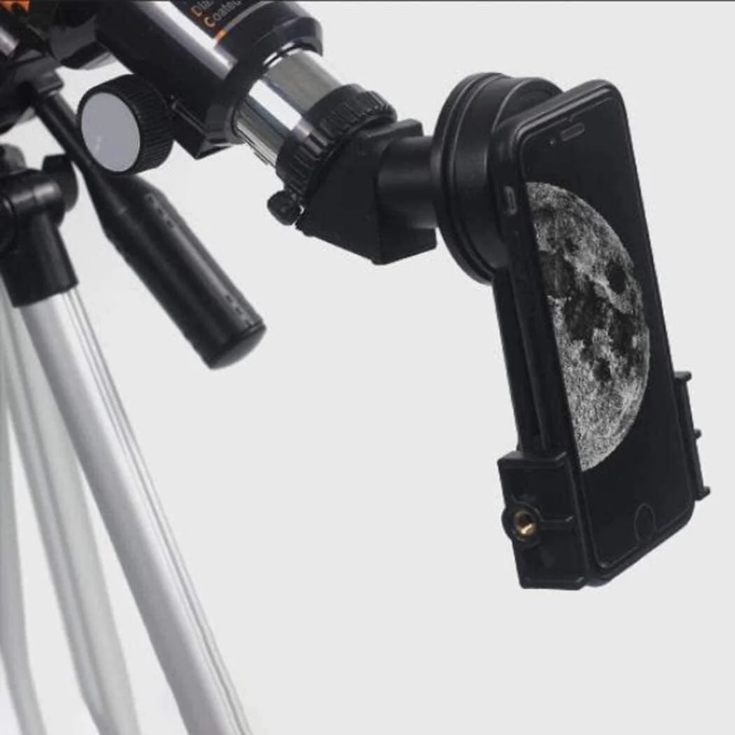 تلسکوپ شکستنی با پایه برای کودکان و بزرگسالان، تلسکوپ مسافرتی قابل حمل و قابل تنظیم، به همراه آداپتور تلفن