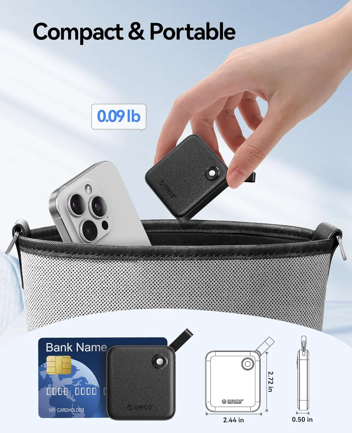 حافظه اس اس دی اکسترنال 1 ترابایتی اوریکو با کابل USB-C، درایو حالت جامد اکسترنال قابل حمل 2 در 1 تا 460 مگابایت بر ثانیه، نشانگر وضعیت برای تلفن هوشمند، تبلت و رایانه شخصی با رابط USB-C - مدل B5PLUS حافظه اس اس دی اکسترنال 1 ترابایتی اوریکو با کابل USB-C، درایو حالت جامد اکسترنال قابل حمل 2 در 1 تا 460 مگابایت بر ثانیه، نشانگر وضعیت برای تلفن هوشمند، تبلت و رایانه شخصی با رابط USB-C - مدل B5PLUS