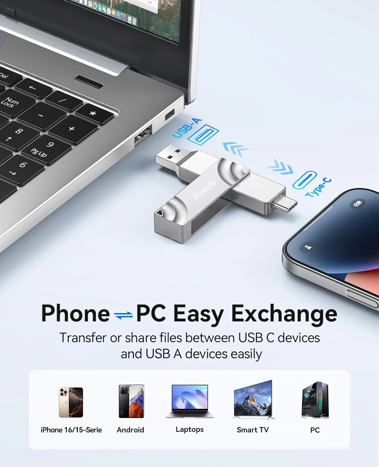 اس اس دی اکسترنال 512 گیگابایتی ORICO با سرعت تا 1000 مگابایت بر ثانیه، طراحی سوراخ آویز، درایو حالت جامد قابل حمل، کابل USB C&A 2 در 1، فضای ذخیره سازی مطمئن برای تلفن های هوشمند Type-C، لپ تاپ - G201 اس اس دی اکسترنال 512 گیگابایتی ORICO با سرعت تا 1000 مگابایت بر ثانیه، طراحی سوراخ آویز، درایو حالت جامد قابل حمل، کابل USB C&A 2 در 1، فضای ذخیره سازی مطمئن برای تلفن های هوشمند Type-C، لپ تاپ - G201