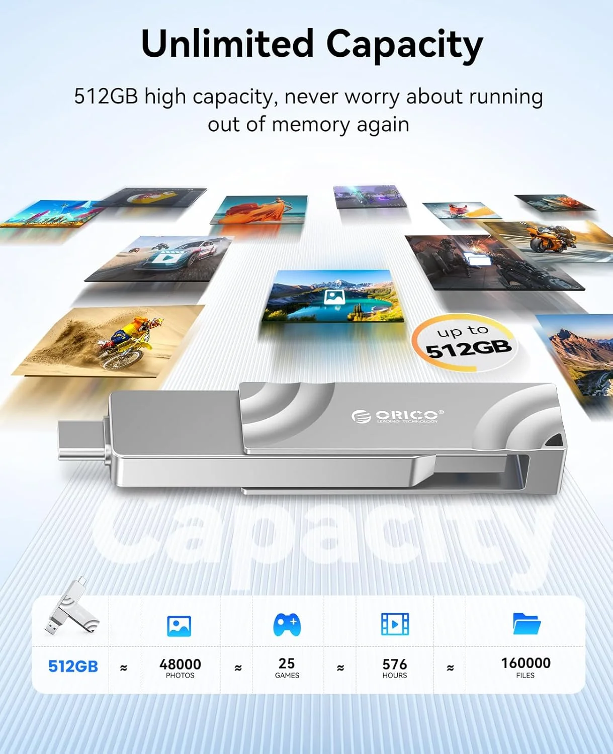 اس اس دی اکسترنال 512 گیگابایتی ORICO با سرعت تا 1000 مگابایت بر ثانیه، طراحی سوراخ آویز، درایو حالت جامد قابل حمل، کابل USB C&A 2 در 1، فضای ذخیره سازی مطمئن برای تلفن های هوشمند Type-C، لپ تاپ - G201 اس اس دی اکسترنال 512 گیگابایتی ORICO با سرعت تا 1000 مگابایت بر ثانیه، طراحی سوراخ آویز، درایو حالت جامد قابل حمل، کابل USB C&A 2 در 1، فضای ذخیره سازی مطمئن برای تلفن های هوشمند Type-C، لپ تاپ - G201