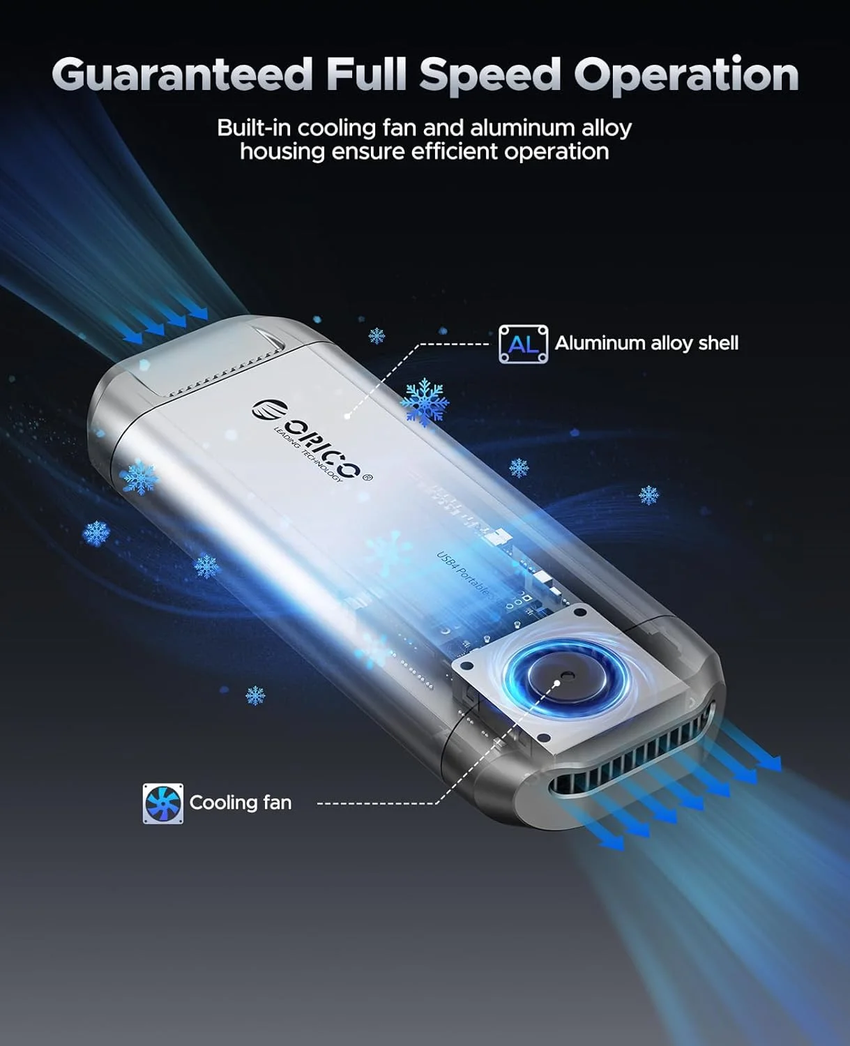 حافظه اس اس دی اکسترنال 2 ترابایتی اوریکو با سرعت 3700 مگابایت بر ثانیه، سازگار با تاندربولت 4/3 و USB4.0 برای 40 گیگابیت بر ثانیه، درایو حالت جامد قابل حمل با کابل USB C دو در یک، ذخیره سازی مطمئن برای تلفن های هوشمند، تبلت ها، کامپیوترها و مک های USB-C، مدل PSSD - R40