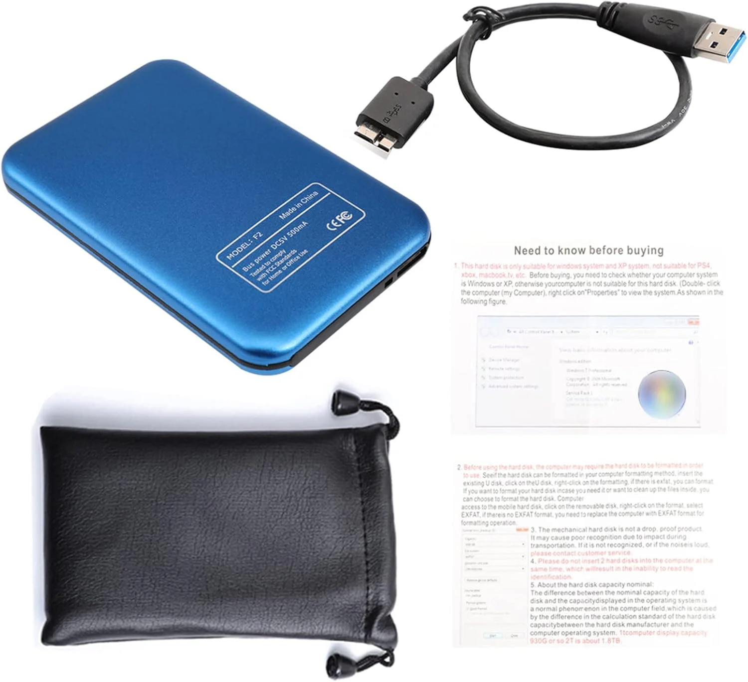 درایو حالت جامد اکسترنال فوق سریع 160 گیگابایت، درایو حالت جامد قابل حمل اکسترنال برای لپ تاپ و کامپیوتر، سازگاری قوی