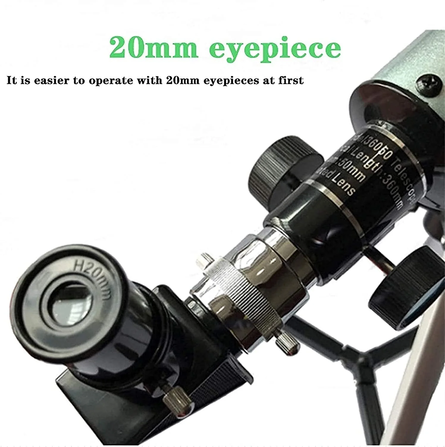 تلسکوپ، تلسکوپ کودکان برای مبتدیان نجوم، تلسکوپ انکساری 360 میلی‌متری با پایه و منظره‌یاب دوچشمی