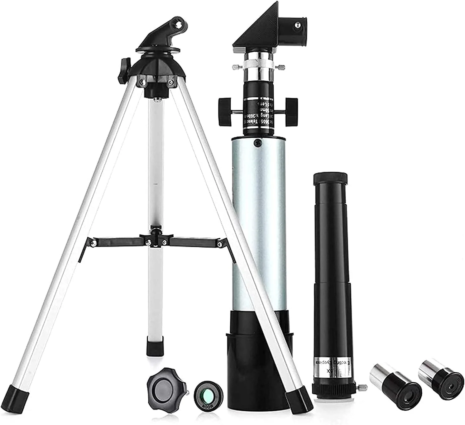 تلسکوپ، تلسکوپ کودکان برای مبتدیان نجوم، تلسکوپ انکساری 360 میلی‌متری با پایه و منظره‌یاب دوچشمی