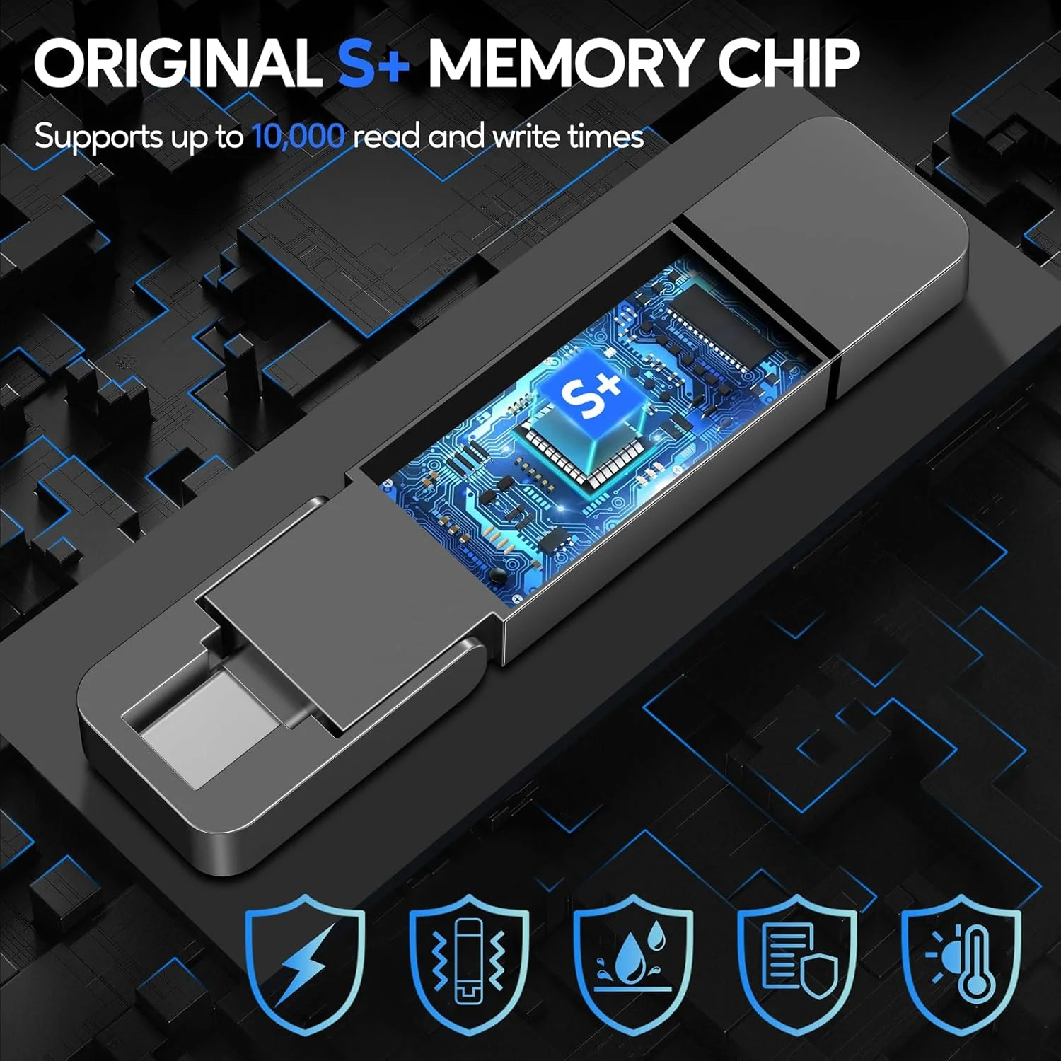 درایو USB3.2 یک ترابایتی EASTBULL با سرعت بالا تا 500 مگابایت بر ثانیه SSD اکسترنال 2 در 1 USB-C+USB-A 3.2 Gen1 درایو دوگانه برای آیفون 15/PC/Windows (خاکستری، همراه با کیف) درایو USB3.2 یک ترابایتی EASTBULL با سرعت بالا تا 500 مگابایت بر ثانیه SSD اکسترنال 2 در 1 USB-C+USB-A 3.2 Gen1 درایو دوگانه برای آیفون 15/PC/Windows (خاکستری، همراه با کیف)