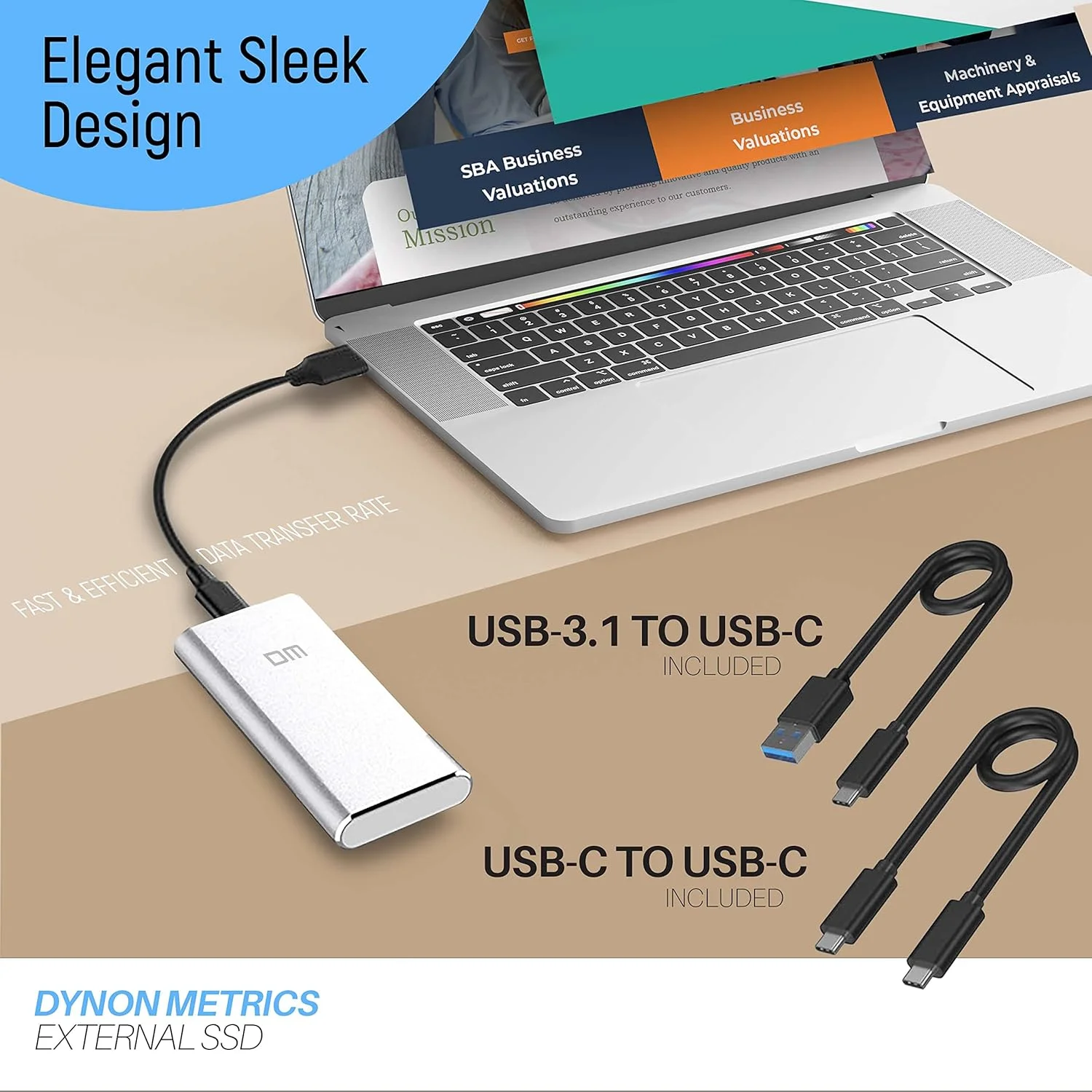 حافظه اس اس دی اکسترنال – اس اس دی قابل حمل USB-C با کابل استاندارد USB-A و C – اس اس دی اکسترنال آلیاژ با مقاومت بالا – انتقال سریع داده 300 مگابایت بر ثانیه – درایو حالت جامد جیبی – 512 گیگابایت