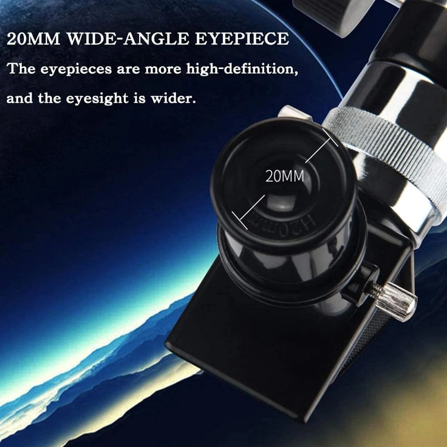 تلسکوپ نجومی 50 میلی‌متری برای مبتدیان، بزرگسالان و کودکان، تلسکوپ انکساری با فاصله کانونی 360 میلی‌متر، آداپتور تلفن هوشمند جمع و جور و قابل حمل برای تماشای ماه