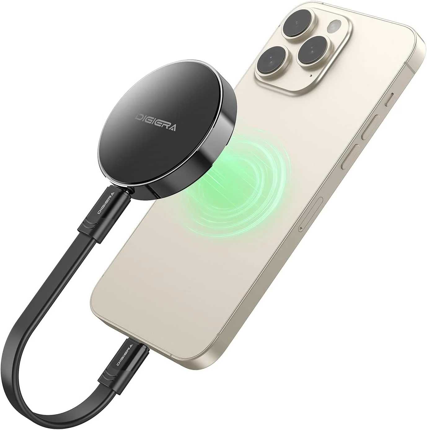 حافظه اس اس دی اکسترنال قابل حمل مغناطیسی 1 ترابایتی، درایو حالت جامد اکسترنال با USB-C 3.2 Gen 2x2، سرعت تا 2000 مگابایت بر ثانیه، جمع و جور و بادوام، سازگار با سری آیفون 15/16 و سایر دستگاه های USB-C، مشکی