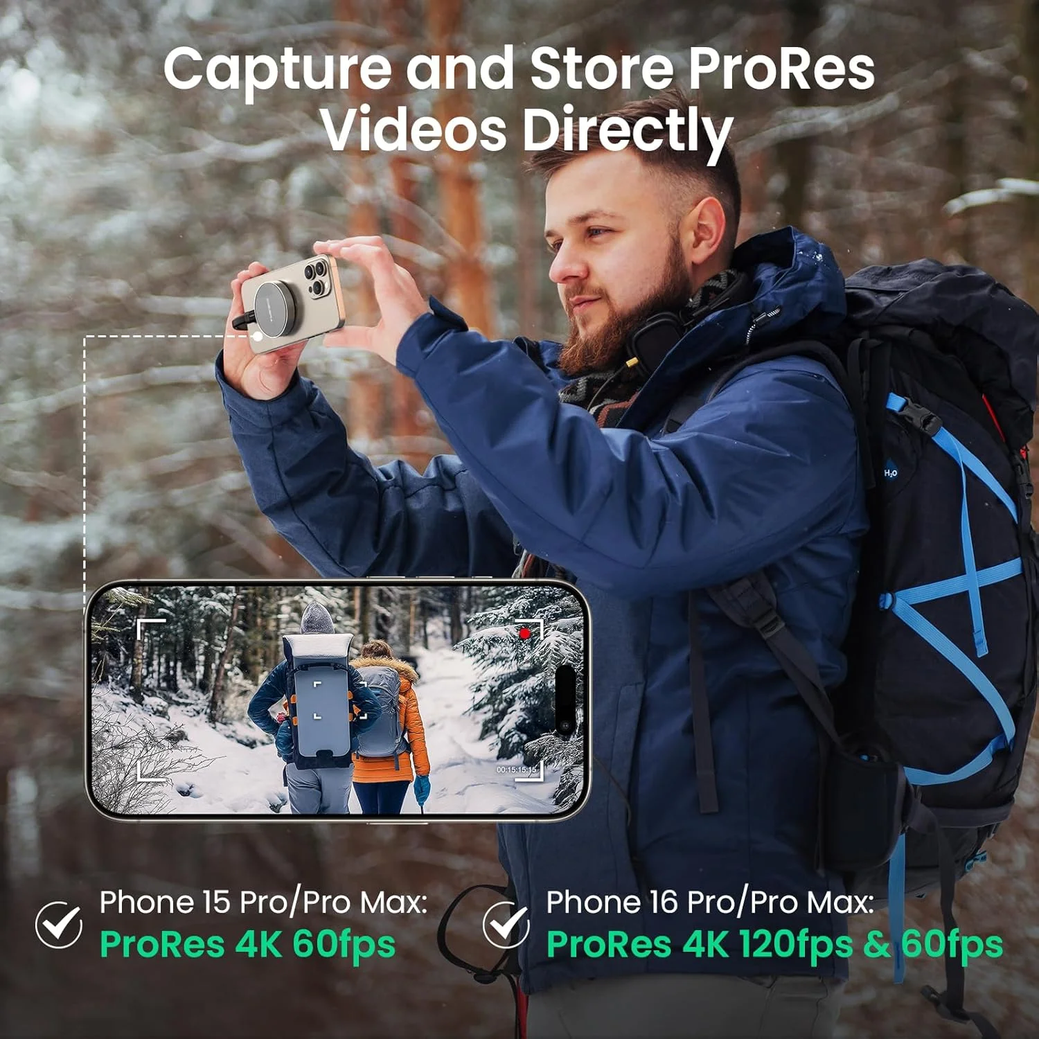 درایو حالت جامد قابل حمل مغناطیسی 1 ترابایتی، درایو حالت جامد اکسترنال با Type-C USB 3.2 Gen 2x2، سرعت تا 2000 مگابایت بر ثانیه، جمع و جور و بادوام، ایده آل برای تولیدکنندگان محتوا، متخصصان و گیمرها، خاکستری