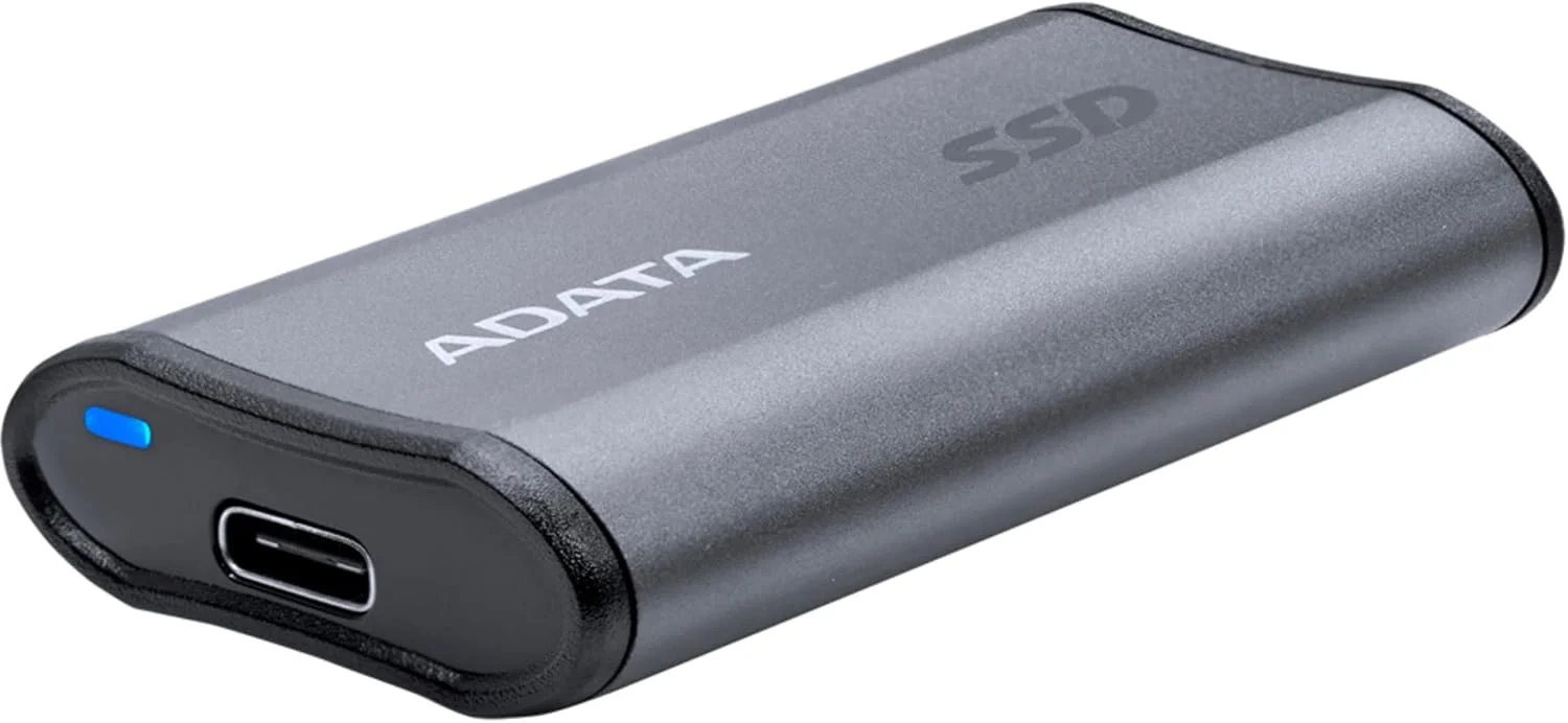 درایو حالت جامد اکسترنال A-Data SE880 با ظرفیت 4 ترابایت، خاکستری، USB-C 3.2 Gen 2x2 (20 گیگابیت بر ثانیه)
