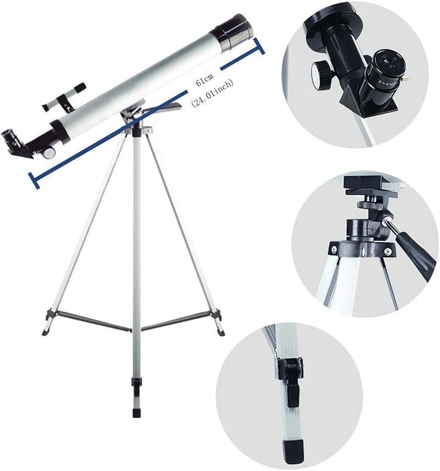 تلسکوپ برای کودکان و بزرگسالان، لوازم جانبی تلسکوپی با پایه، تلسکوپ شکستنی نجومی برای مبتدیان نجوم، مقصد سفر برای مشاهده ماه و سیاره