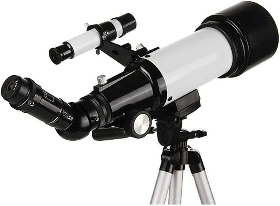 تلسکوپ مسافرتی 100 میلی‌متری انکساری با قابلیت تنظیم، به همراه نگهدارنده تلفن همراه، تلسکوپ دو منظوره آسمان و زمین